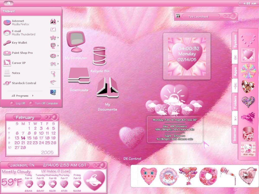 1030x770 Pink Window's Desktop Screenshot Fox. Pink aesthetic, Pink, Happy valentine, Desktop