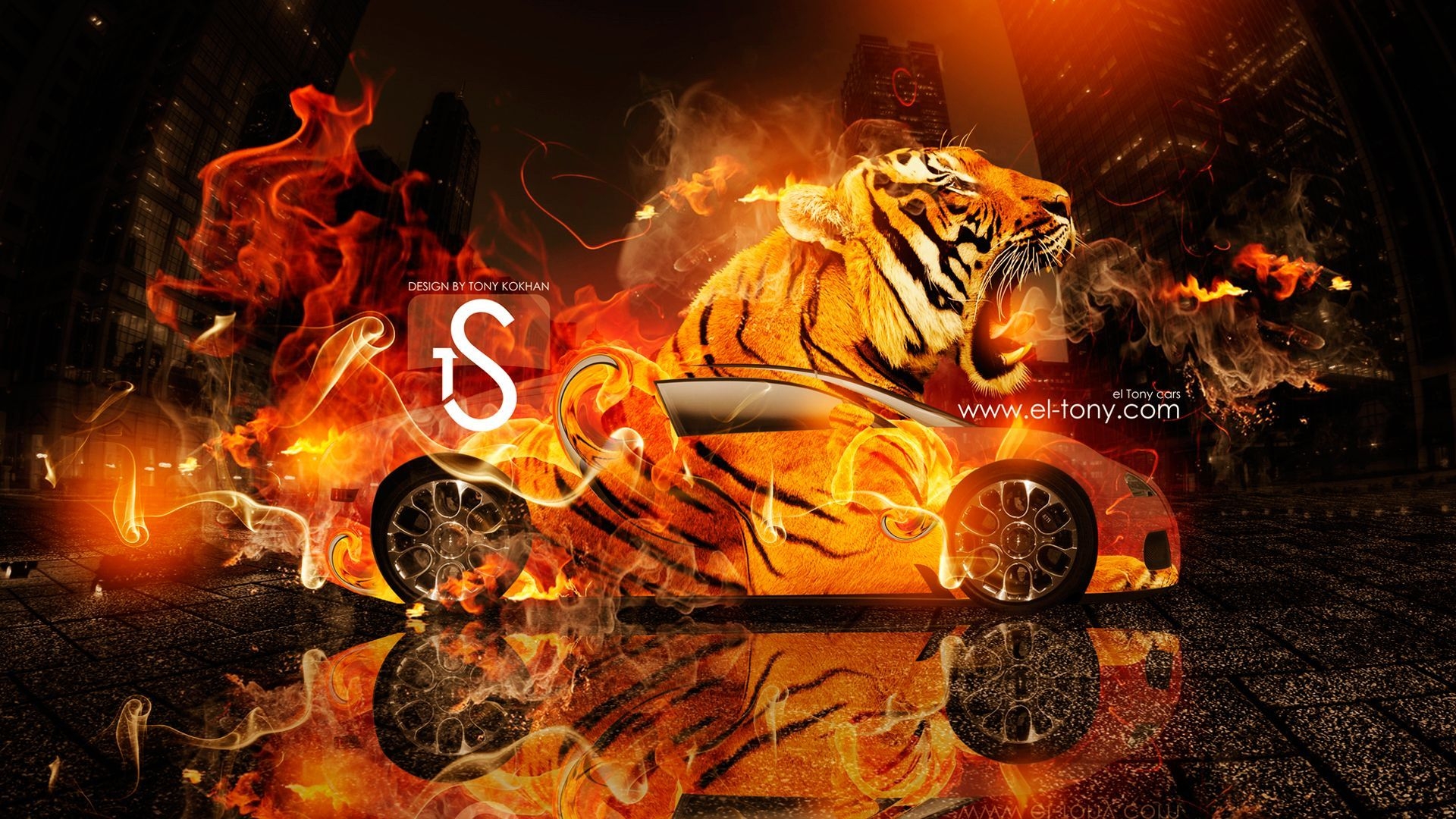 1920x1080 Tiger and Bugatti. Bugatti veyron, Veyron, Bugatti, Desktop