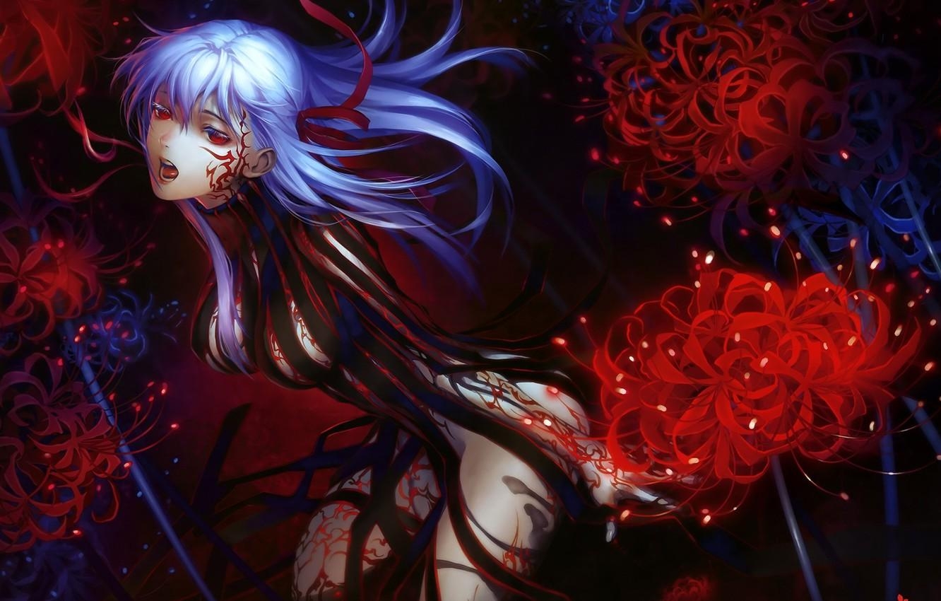 1340x850 Wallpaper Girl, Anime, Art, Fate Stay Night, Matou Sakura, Dark, Desktop