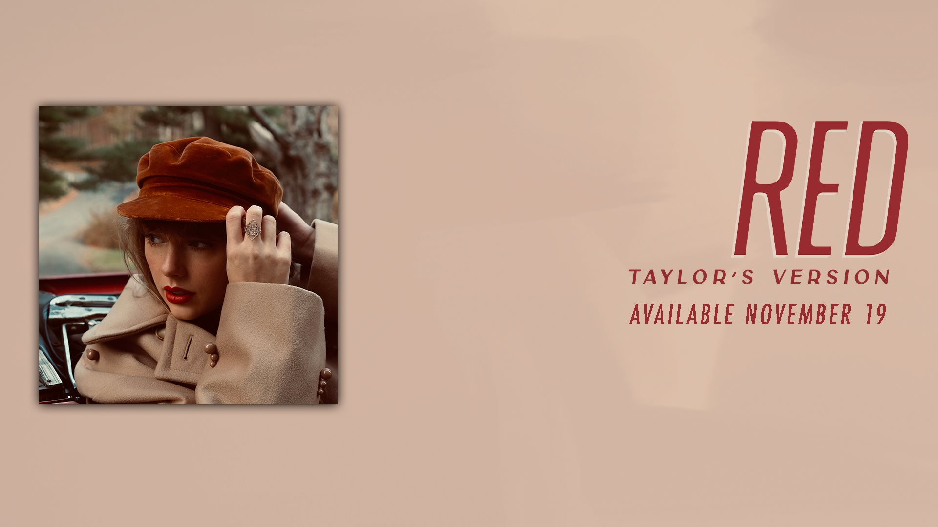 1920x1080 Red Taylor's Version Font, Desktop