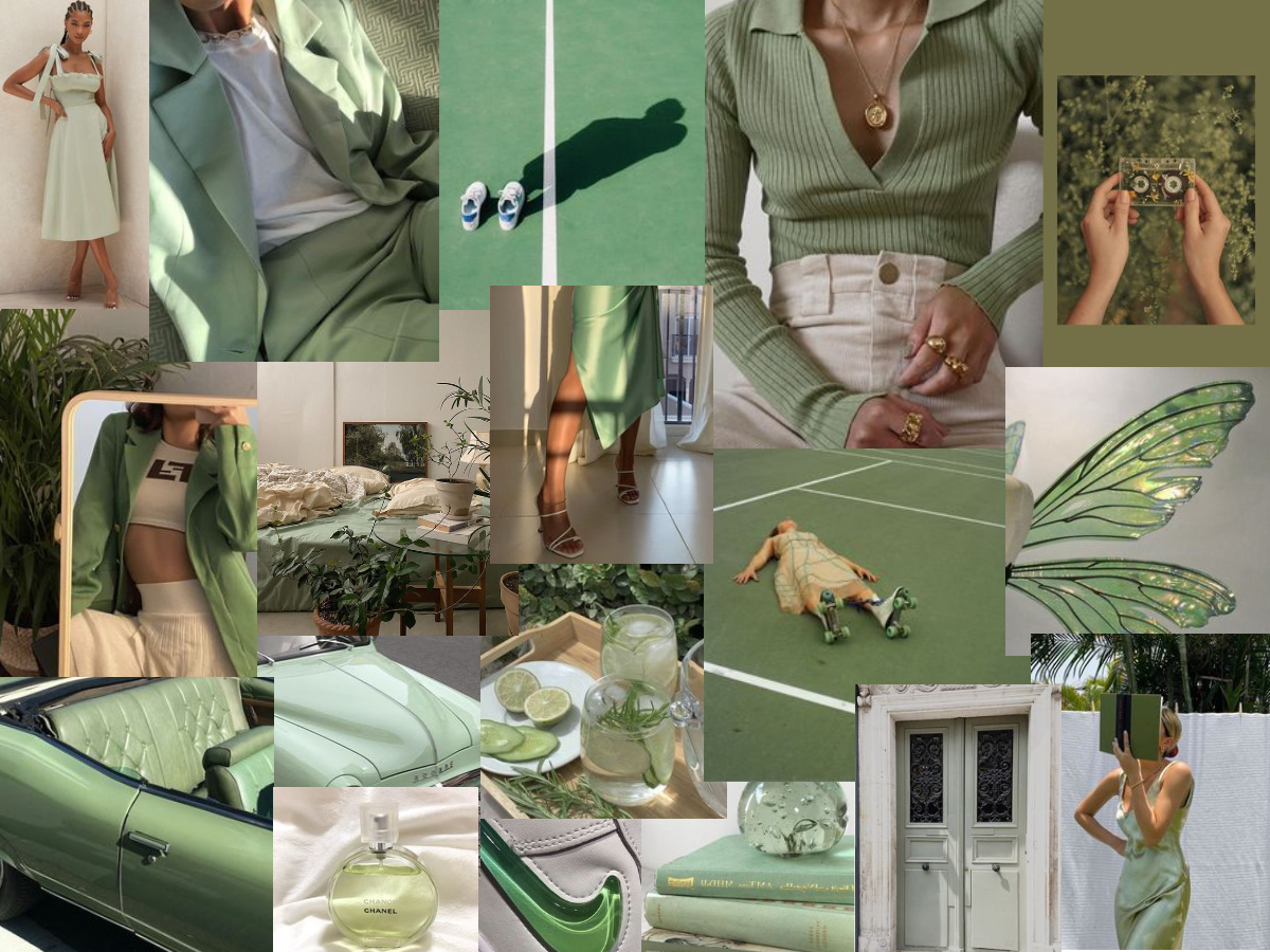 1200x900 Sage Green Collage. Sage green, Green computing, Desktop wallpaper art, Desktop