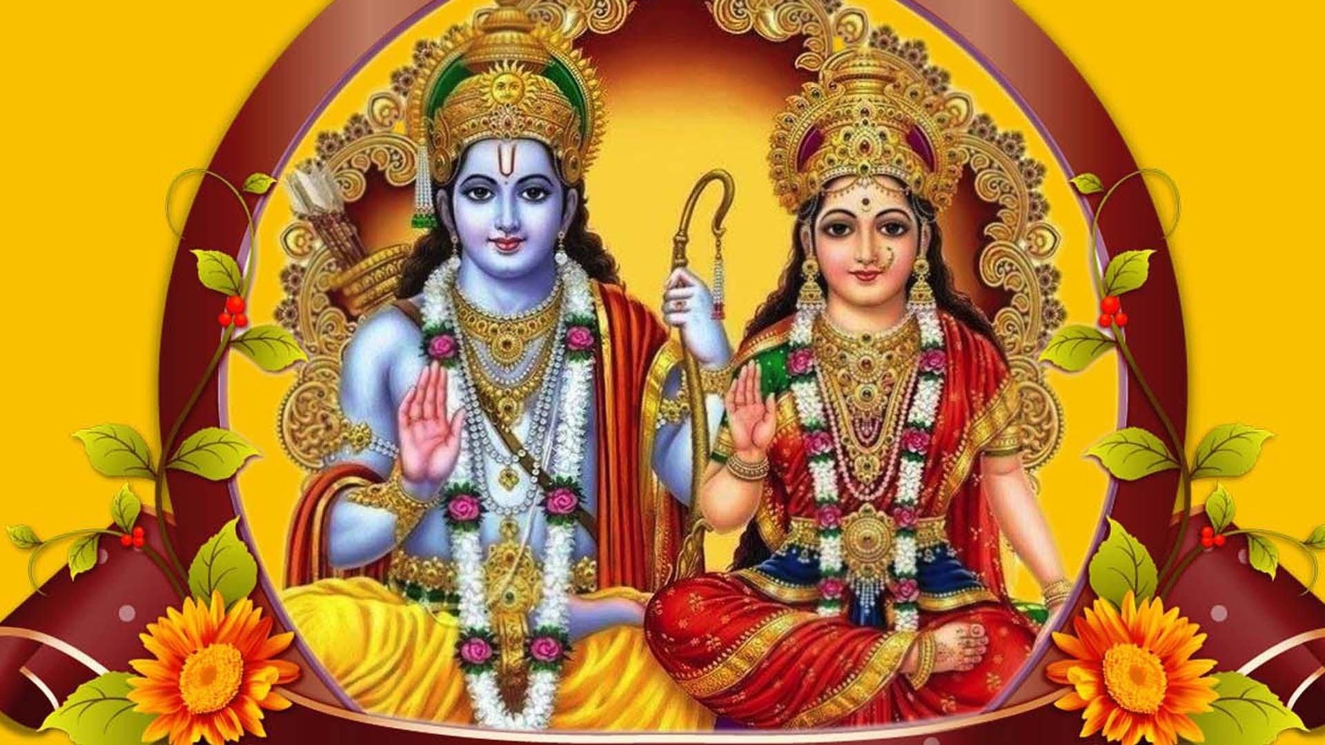 1920x1080 Lord Rama And Goddess Sita HD Wallpaper, Desktop