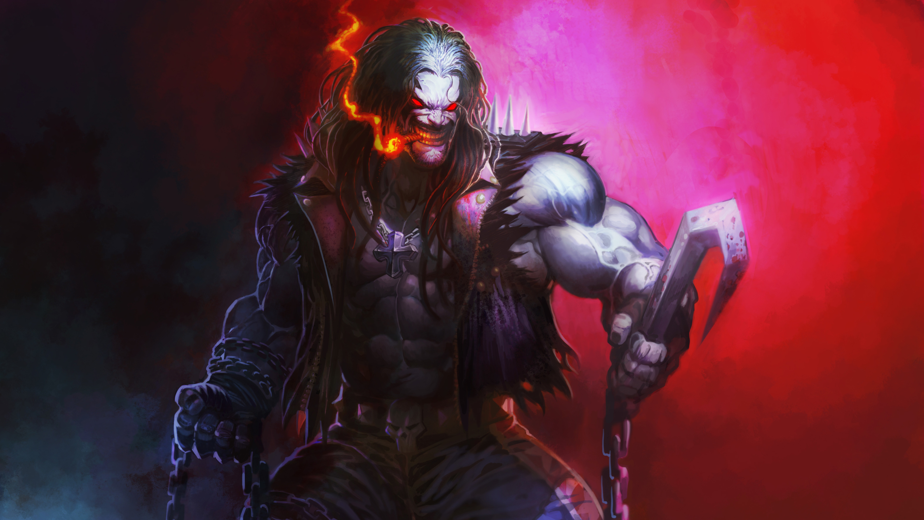 3840x2160 Wallpaper 4k Lobo Fictional Character 4k Artwork Wallpaper, Desktop