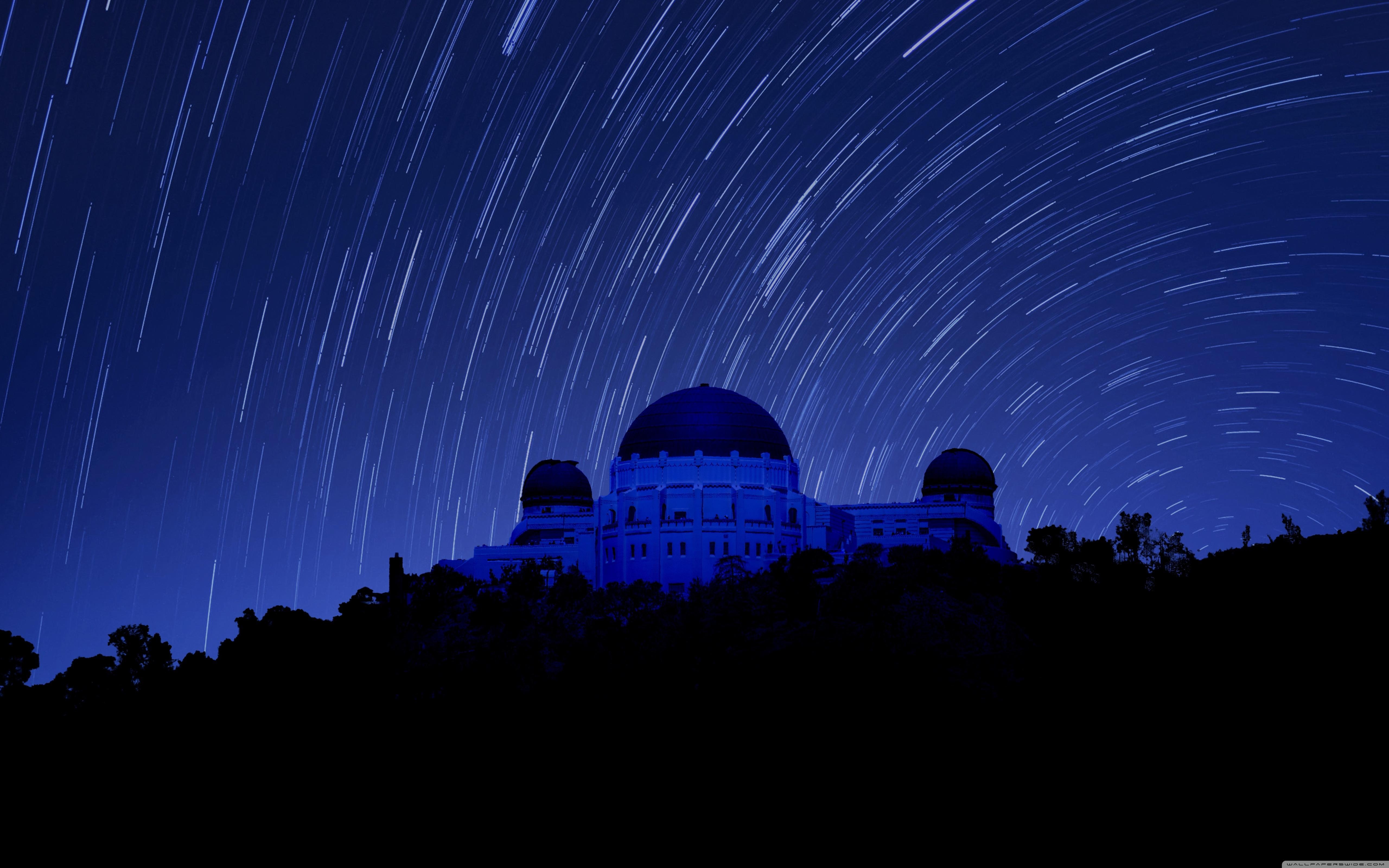 5120x3200 Griffith Observatory at Night, Star Trails ❤ 4K HD Desktop, Desktop