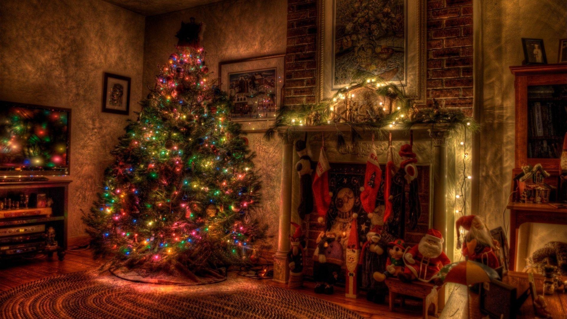 1920x1080 Vintage Full Screen Christmas Wallpaper HD, Desktop