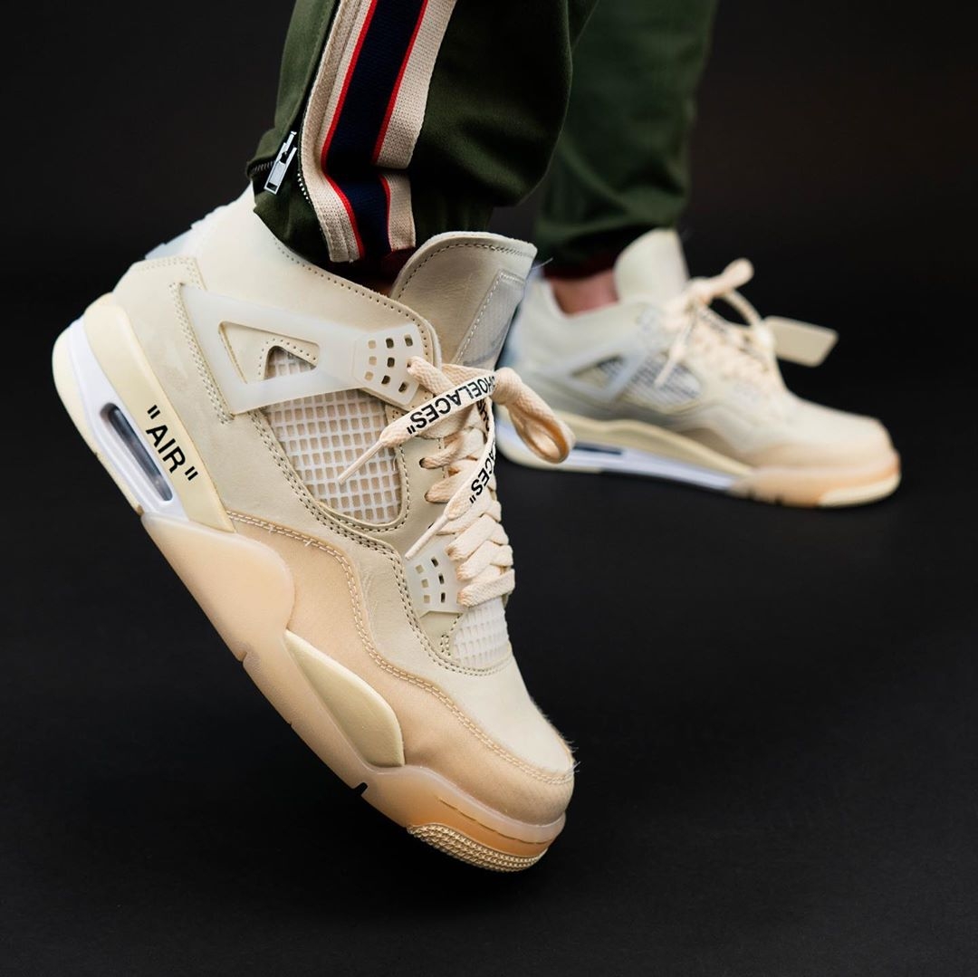 1080x1080 Detailed Picture Of The Off White X Air Jordan 4 Sail, Desktop