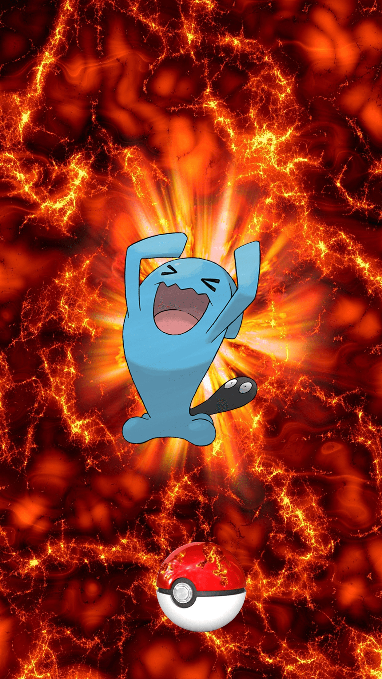 1250x2210 Fire Pokeball Wobbuffet Sonans 21 Egg, or Wynaut, Phone