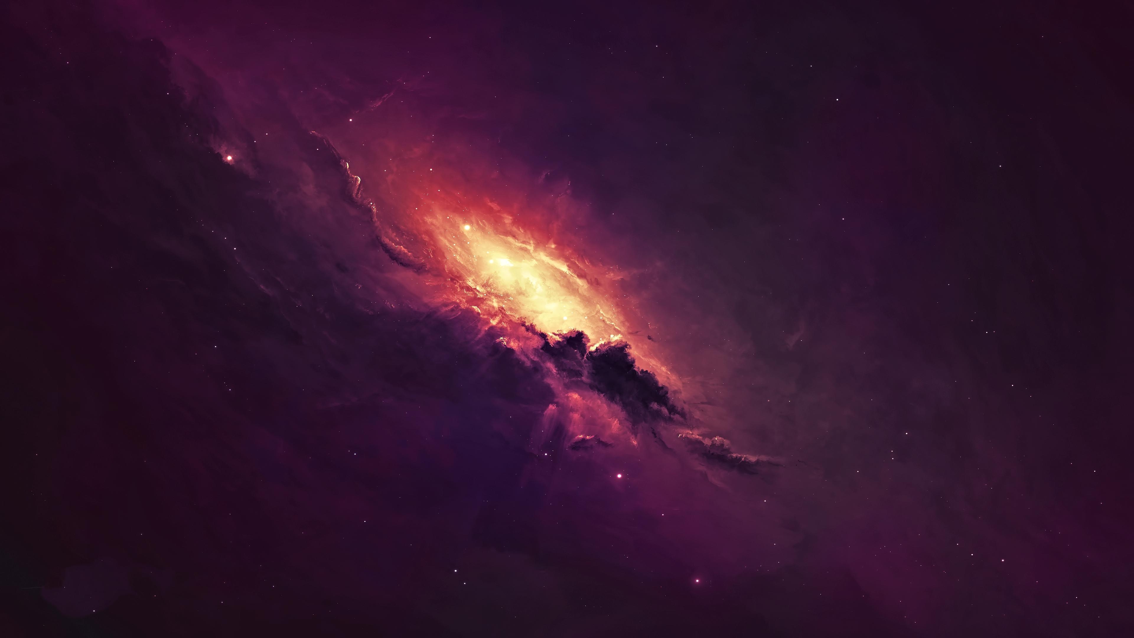 3840x2160 Red Nebula 4K wallpaper, Desktop