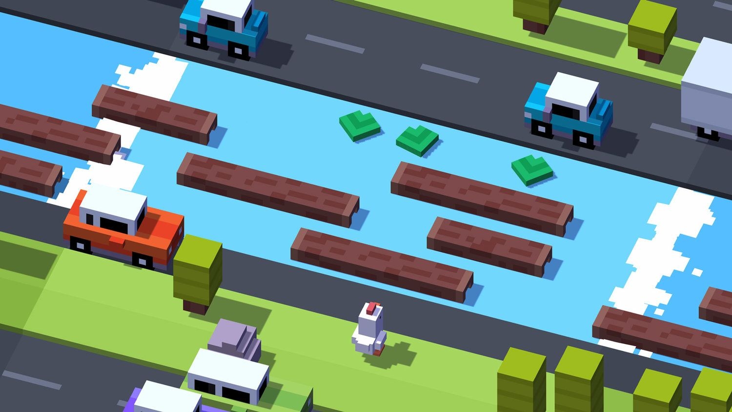 1500x850 Crossy Road Arcade Hopper Game, Desktop