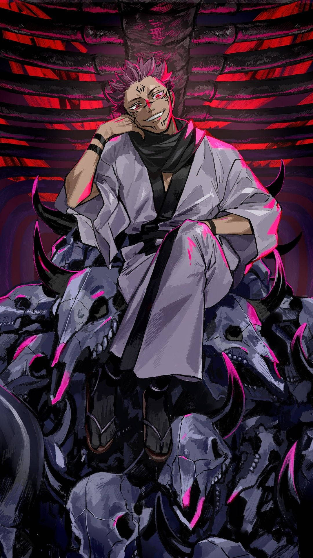 1080x1920 Download Menacing Sukuna Jujutsu Kaisen iPhone Wallpaper, Phone