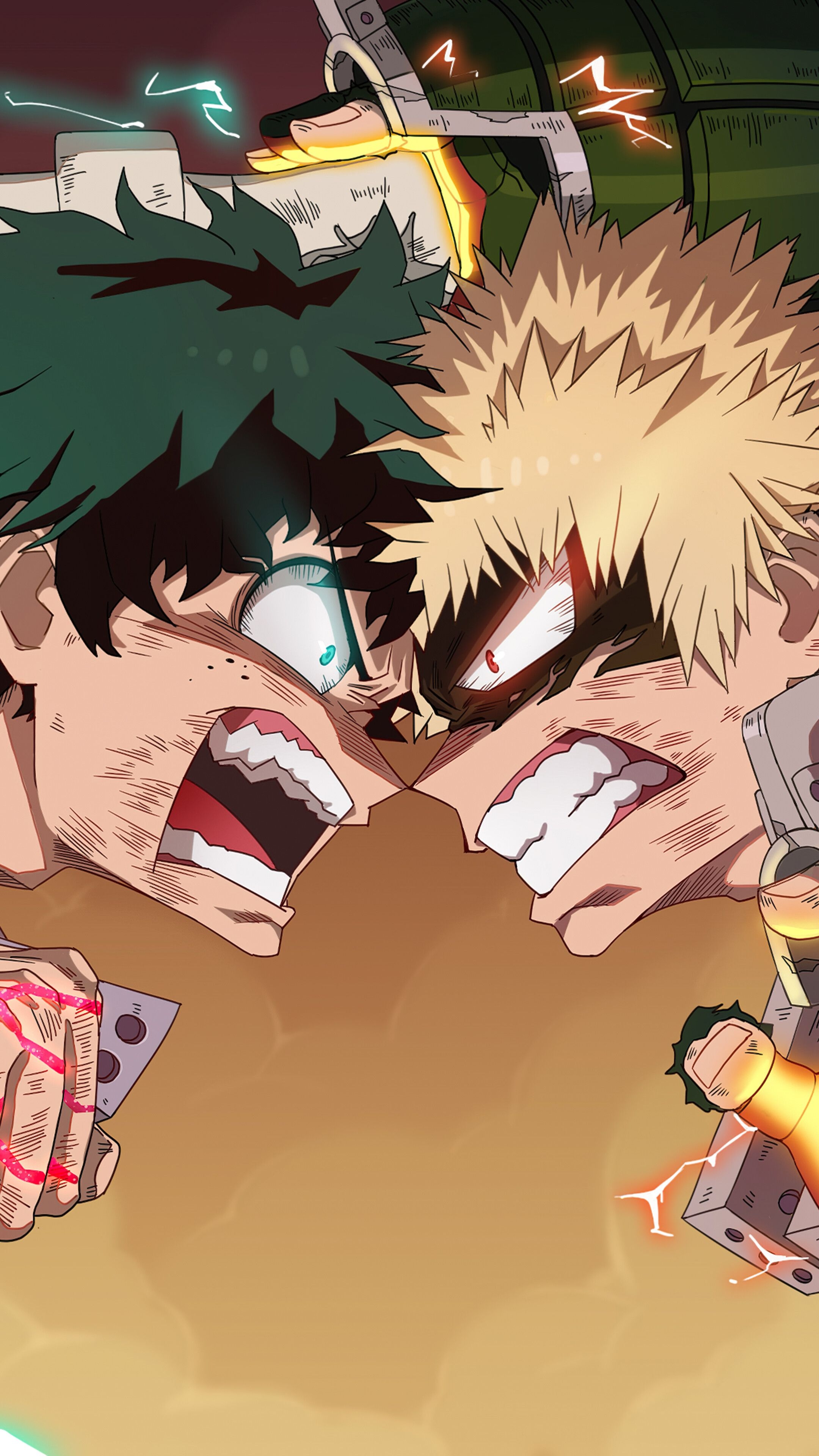 2160x3840 Izuku Midoriya vs Katsuki Bakugo, My Hero Academia, 4K iPhone 6s, 6 HD Wallpaper, Image, Background, Photo and Picture. Mocah.org HD Wallpaper, Phone