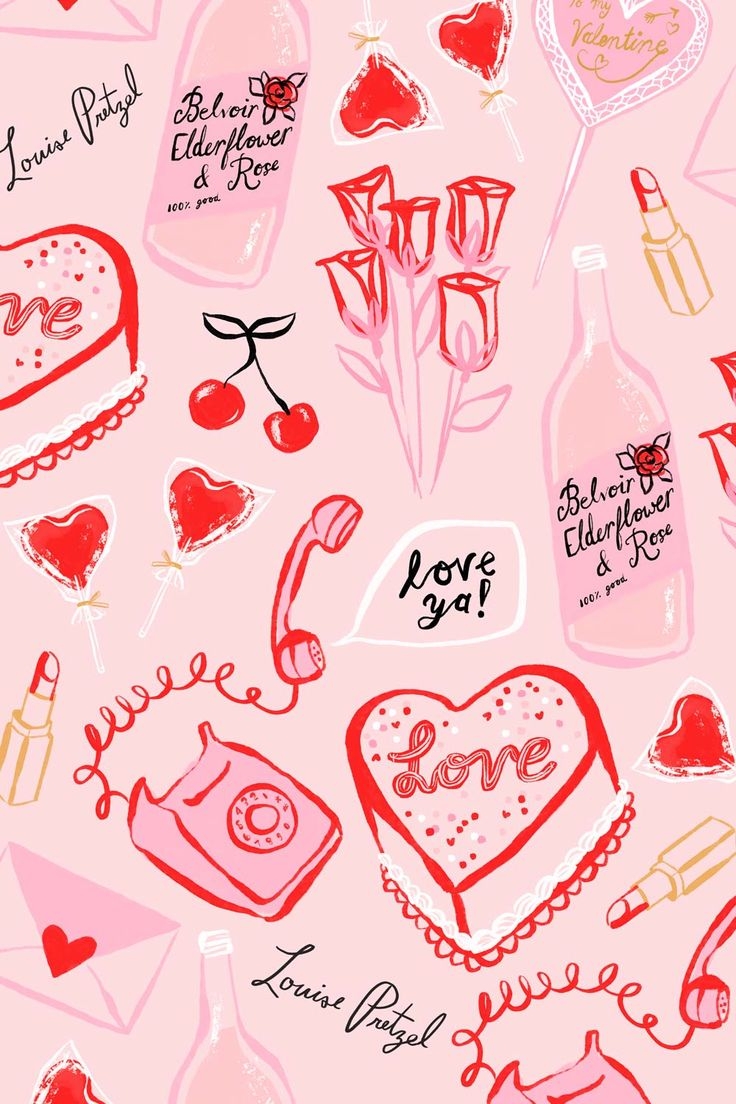 740x1110 valentine's day pattern. Valentines wallpaper, Valentines wallpaper iphone, Aesthetic iphone wallpaper, Phone