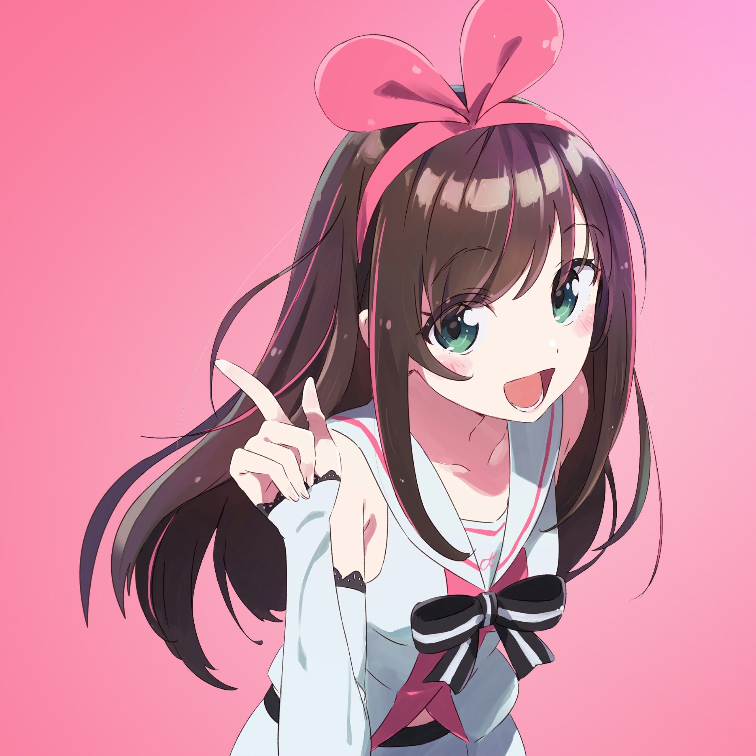 2560x2560 Pink Anime Girl Wallpaper Free Pink Anime Girl Background, Phone