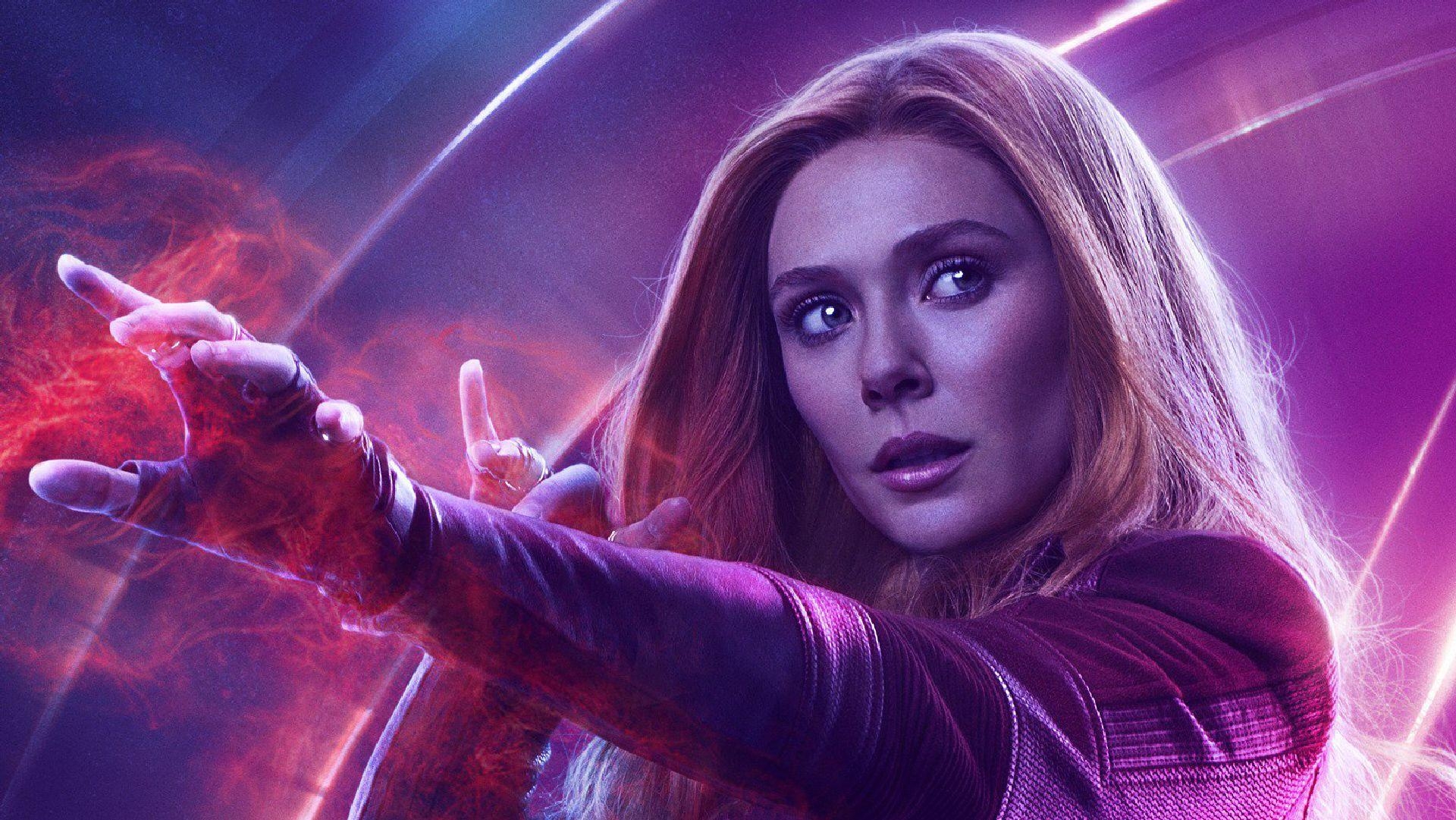 1920x1090 Wanda Maximoff In Avengers Infinity War New Poster, HD Movies, 4k, Desktop