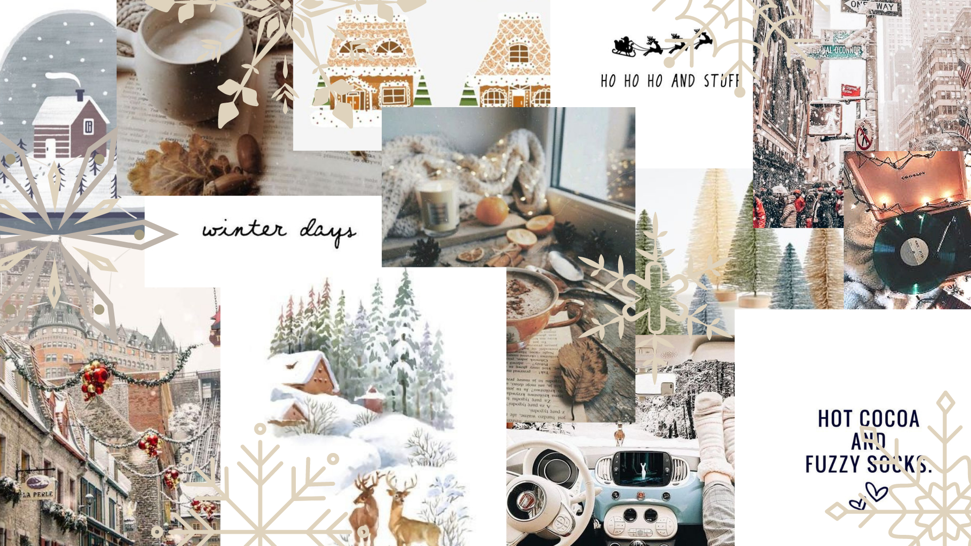 1920x1080 Aesthetic wallpaper laptop winter light. Cute laptop wallpaper, Desktop wallpaper art, Winter collage wallpaper macbook, Desktop