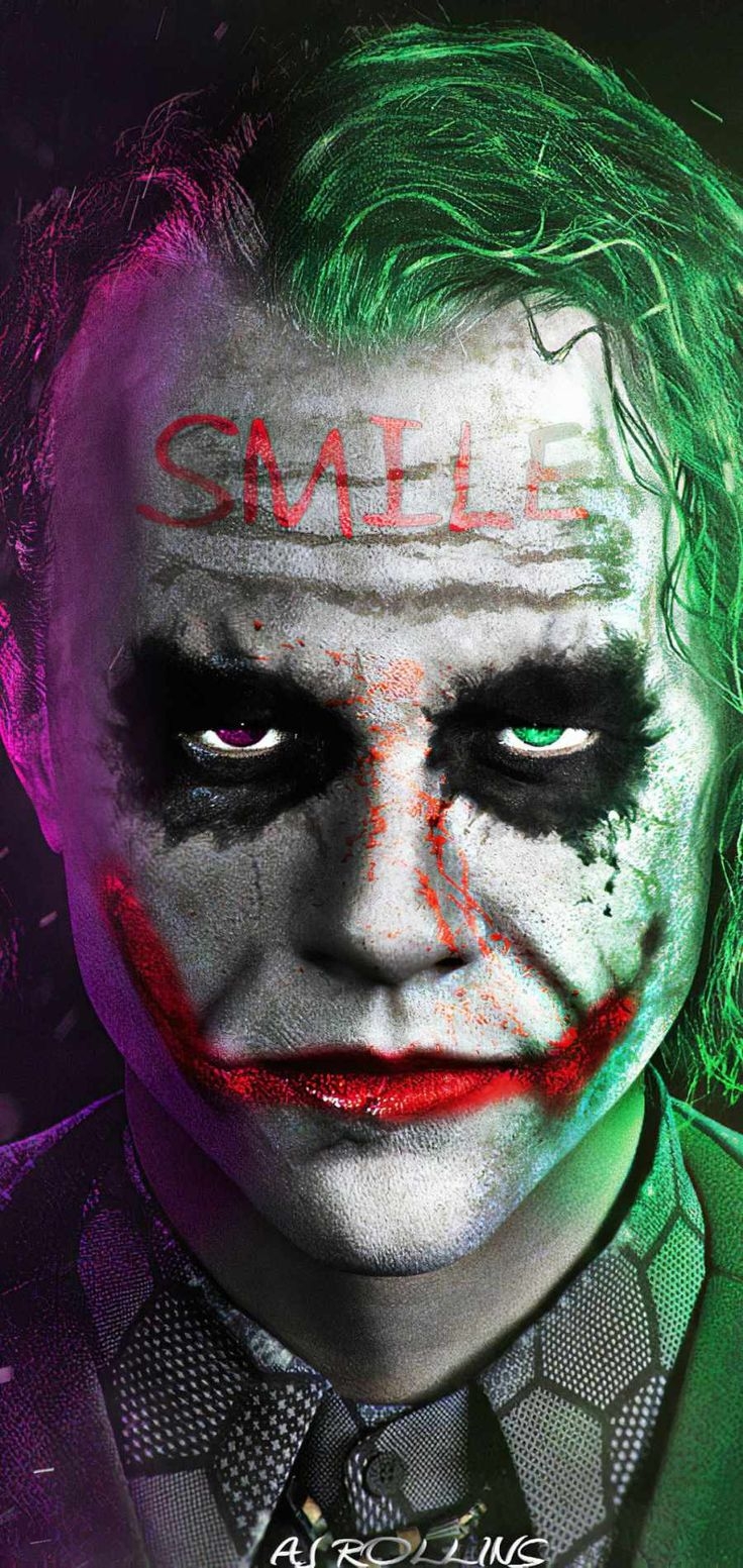 740x1560 Joker Smile Face IPhone Wallpaper, Phone