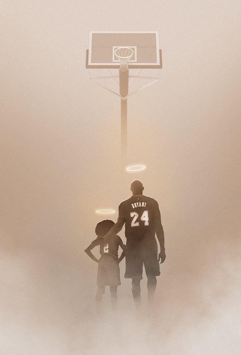 800x1180 Release wallpaper image of Kobe Bryant and Gigi. R.I.P, Phone