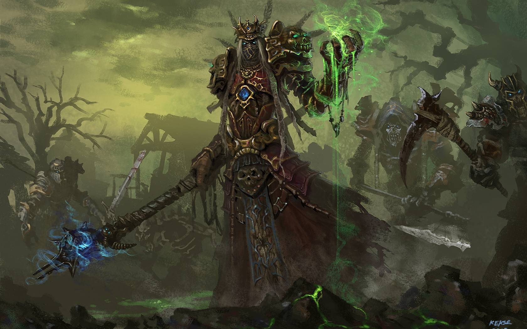 1680x1050 Free Download Undead Warlock Wallpaper in  resolutions, Desktop