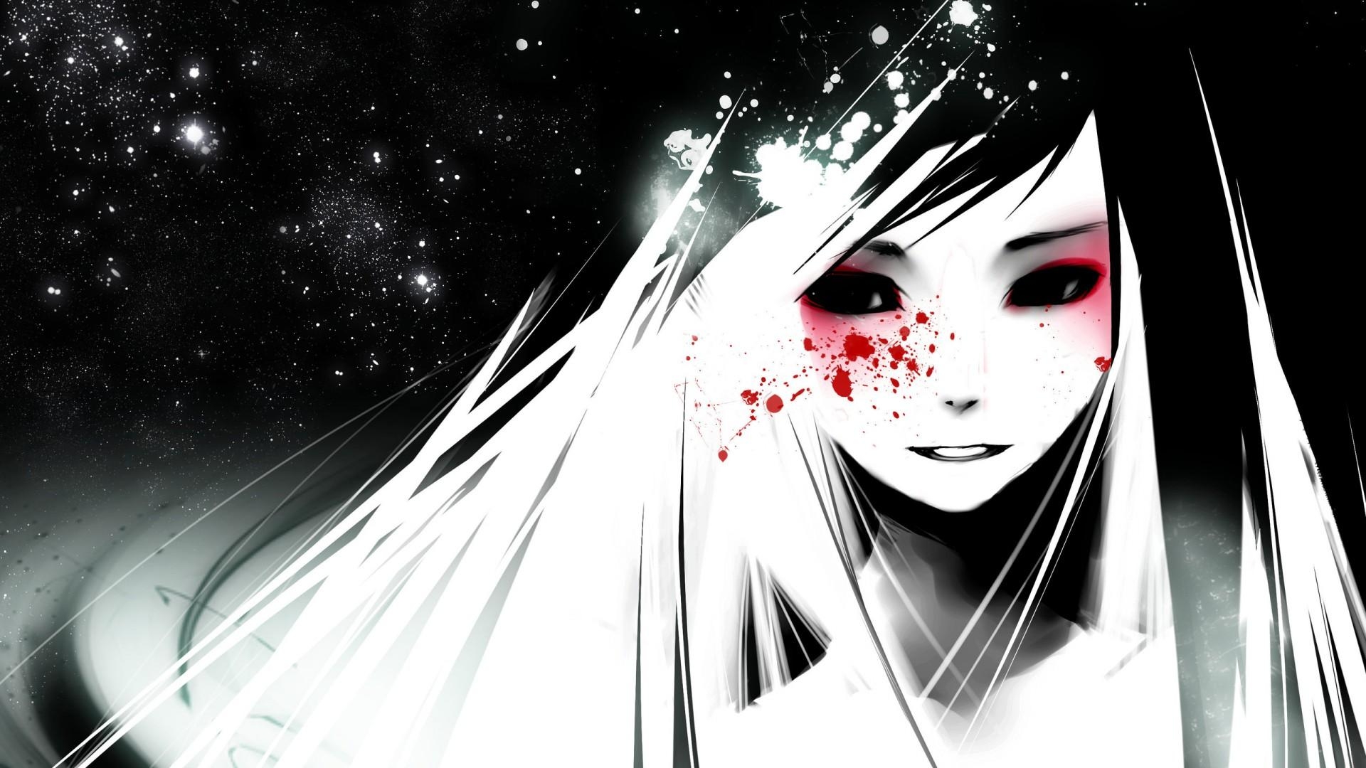 1920x1080 Dark Anime Girl Wallpaper, Desktop