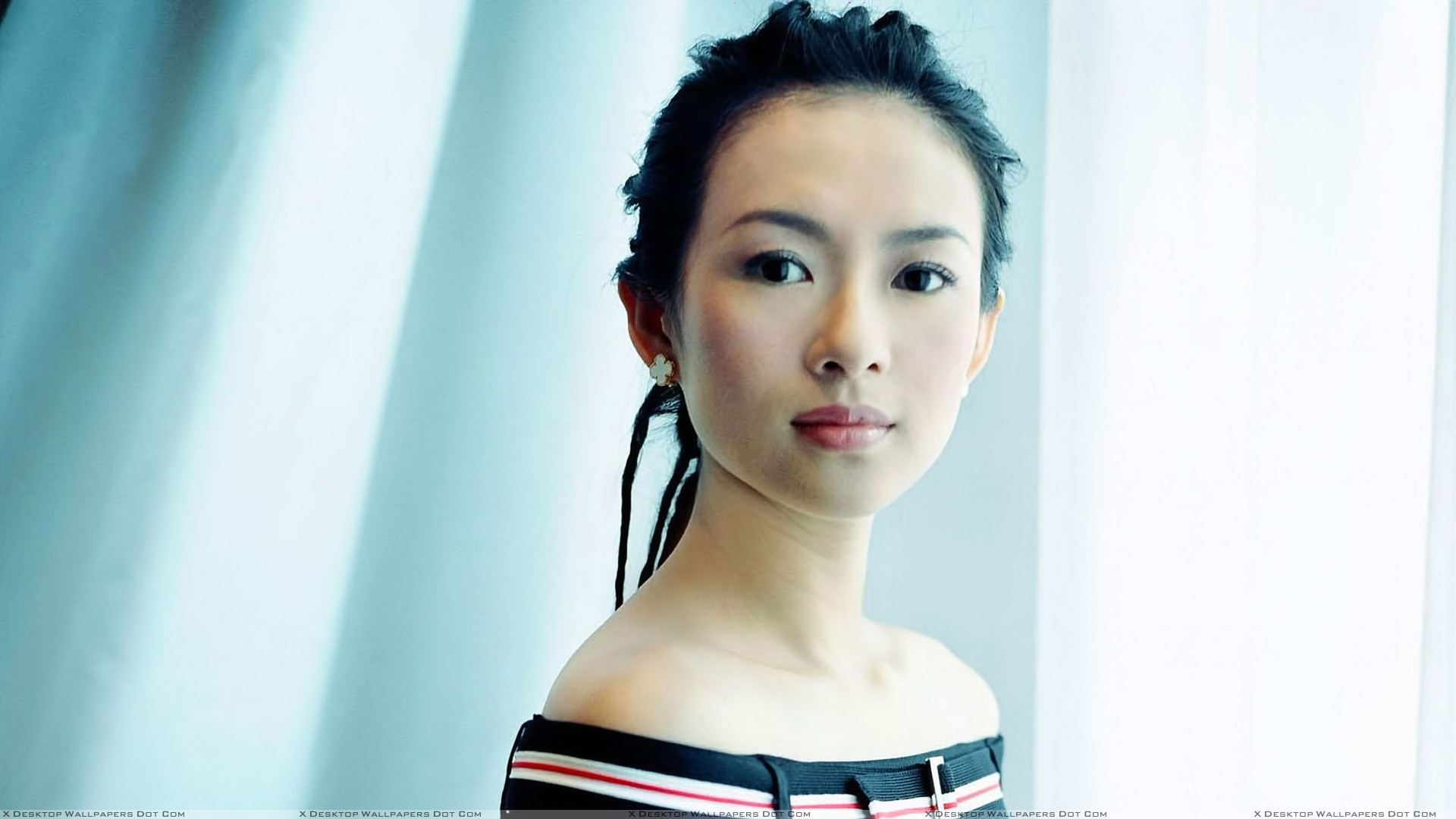 1920x1080 Zhang Ziyi Cute Looking Face Photohoot Wallpaper, Desktop