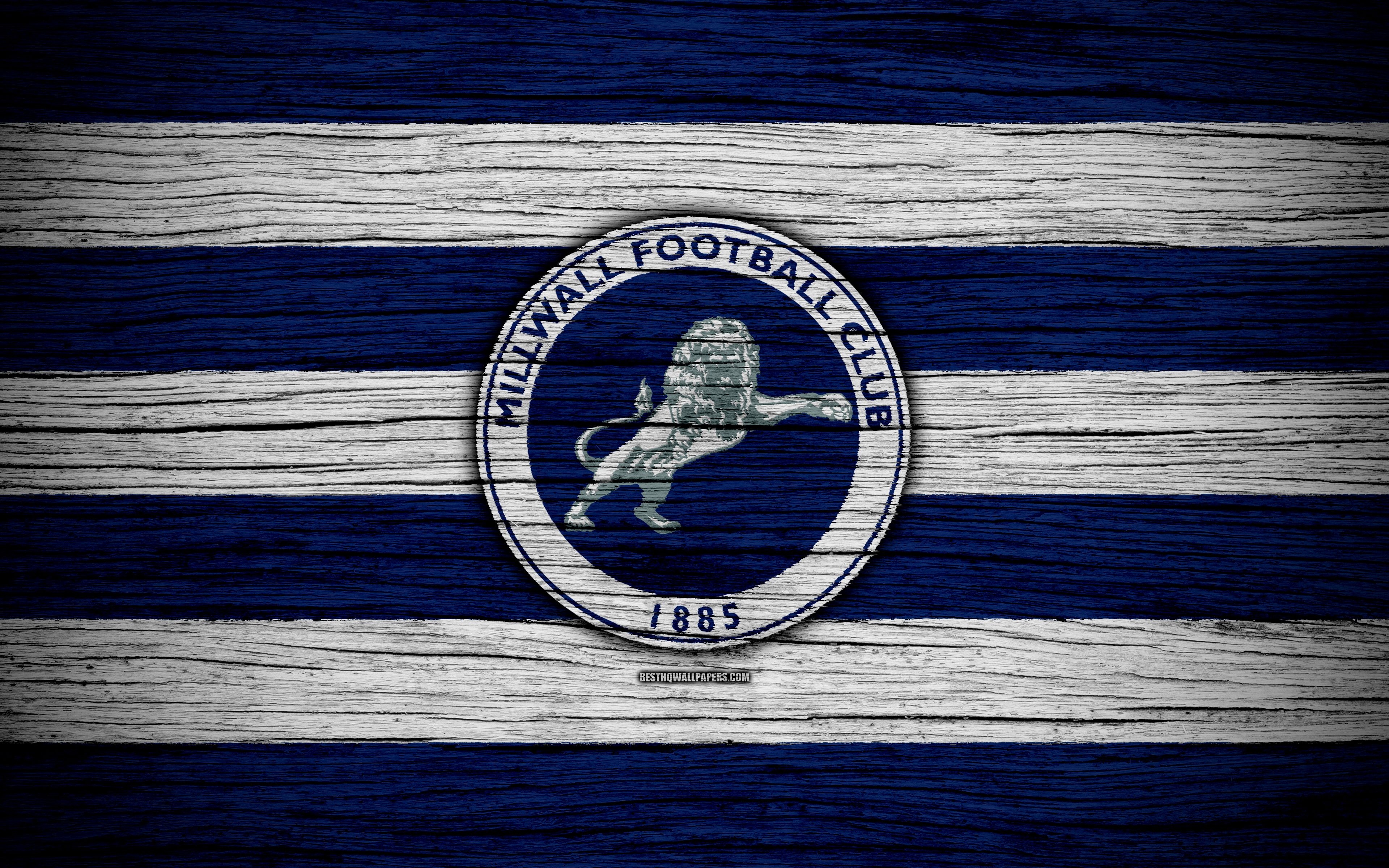 3840x2400 Download wallpaper Millwall FC, 4k, EFL Championship, soccer, Desktop