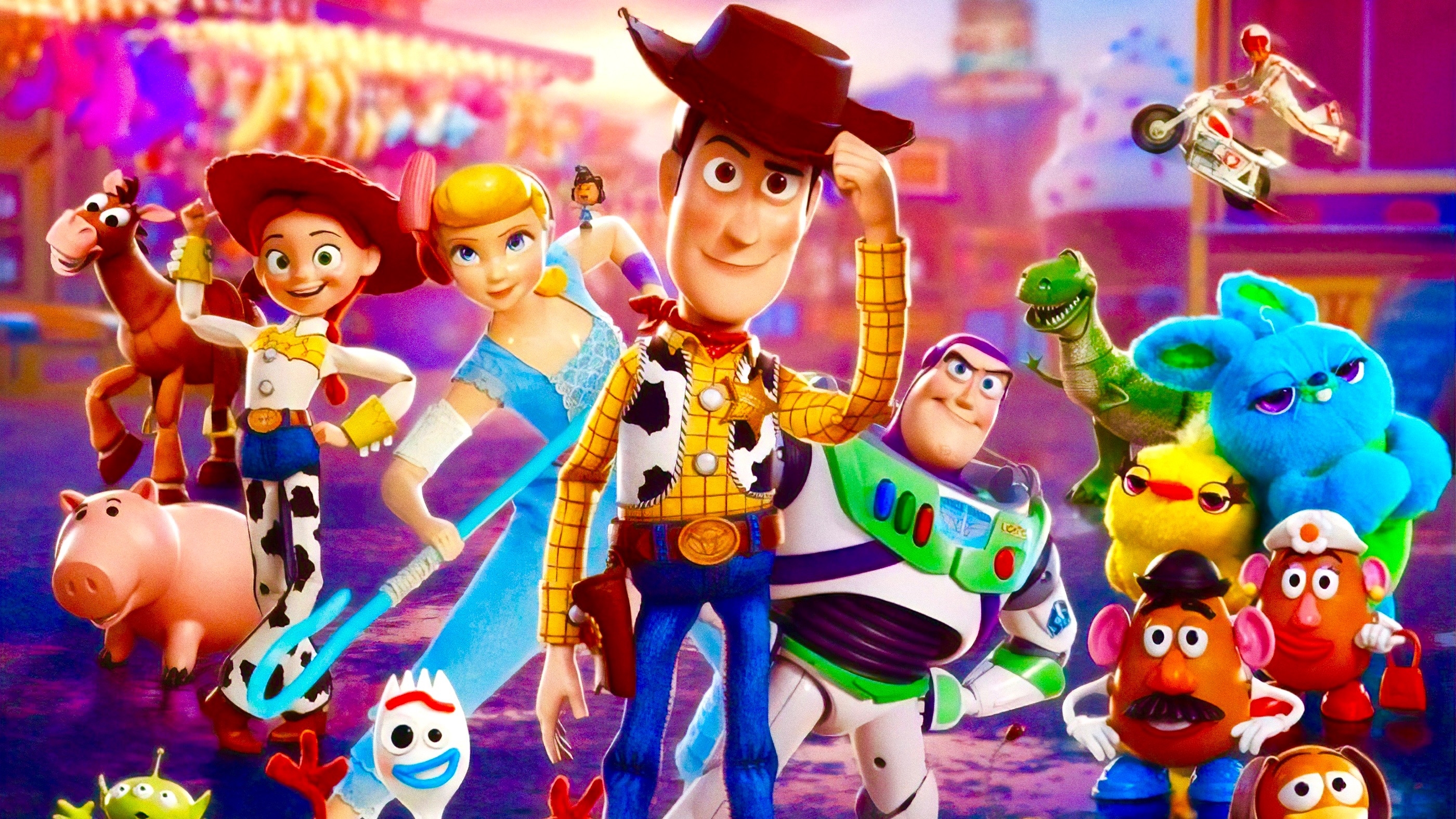 2800x1580 Movie Toy Story 4 Woody Buzz Lightyear Jessie Bo Peep Mr, Desktop