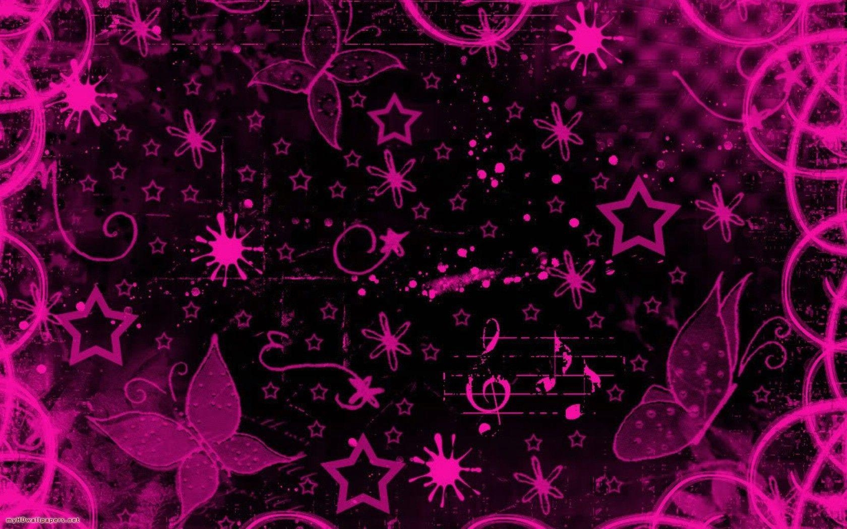 1680x1050 Pink black design Desktop Wallpaper, HD Wallpaper Download, Desktop