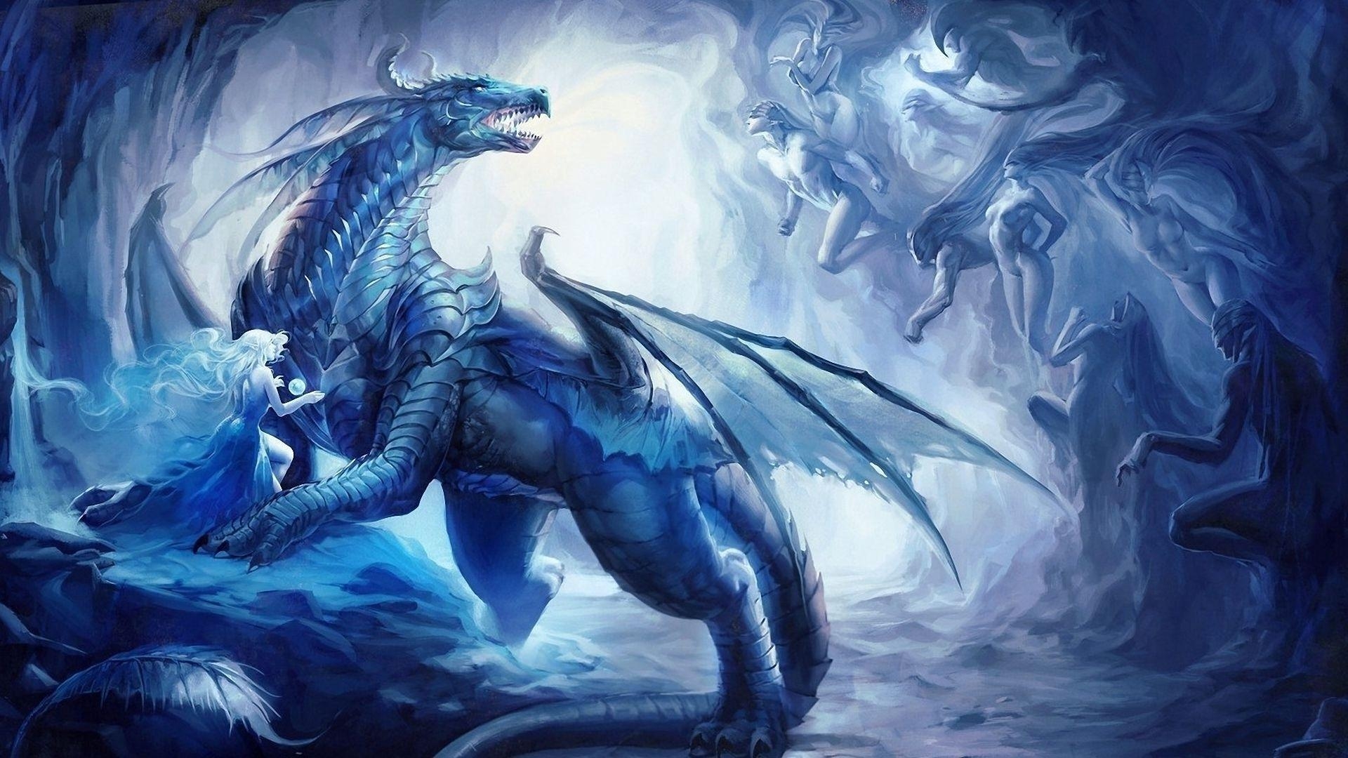 1920x1080 Blue Eyes Ultimate Dragon Wallpaper, Desktop