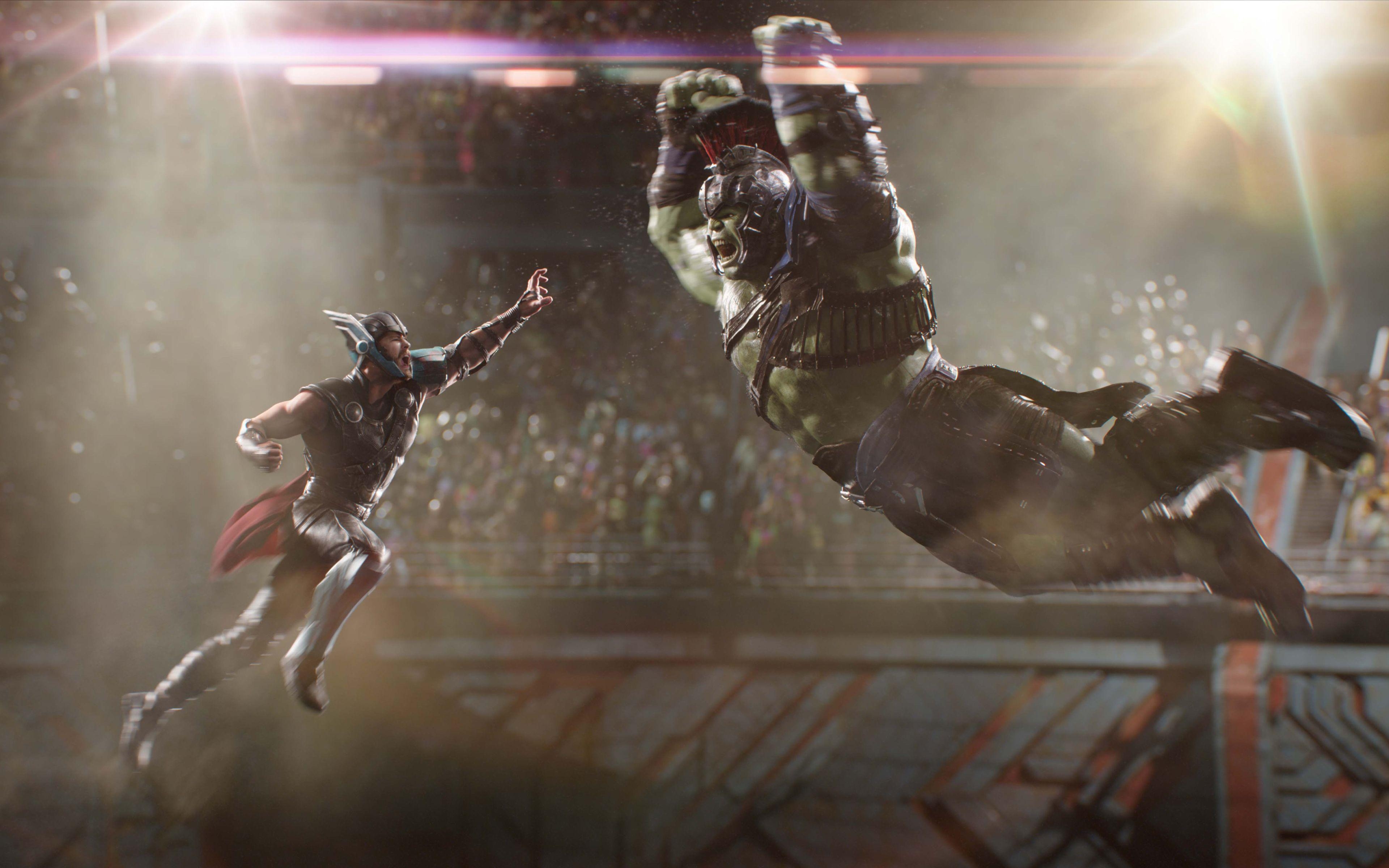 3840x2400 Thor Ragnarok Thor vs Hulk 4K Wallpaper, Desktop