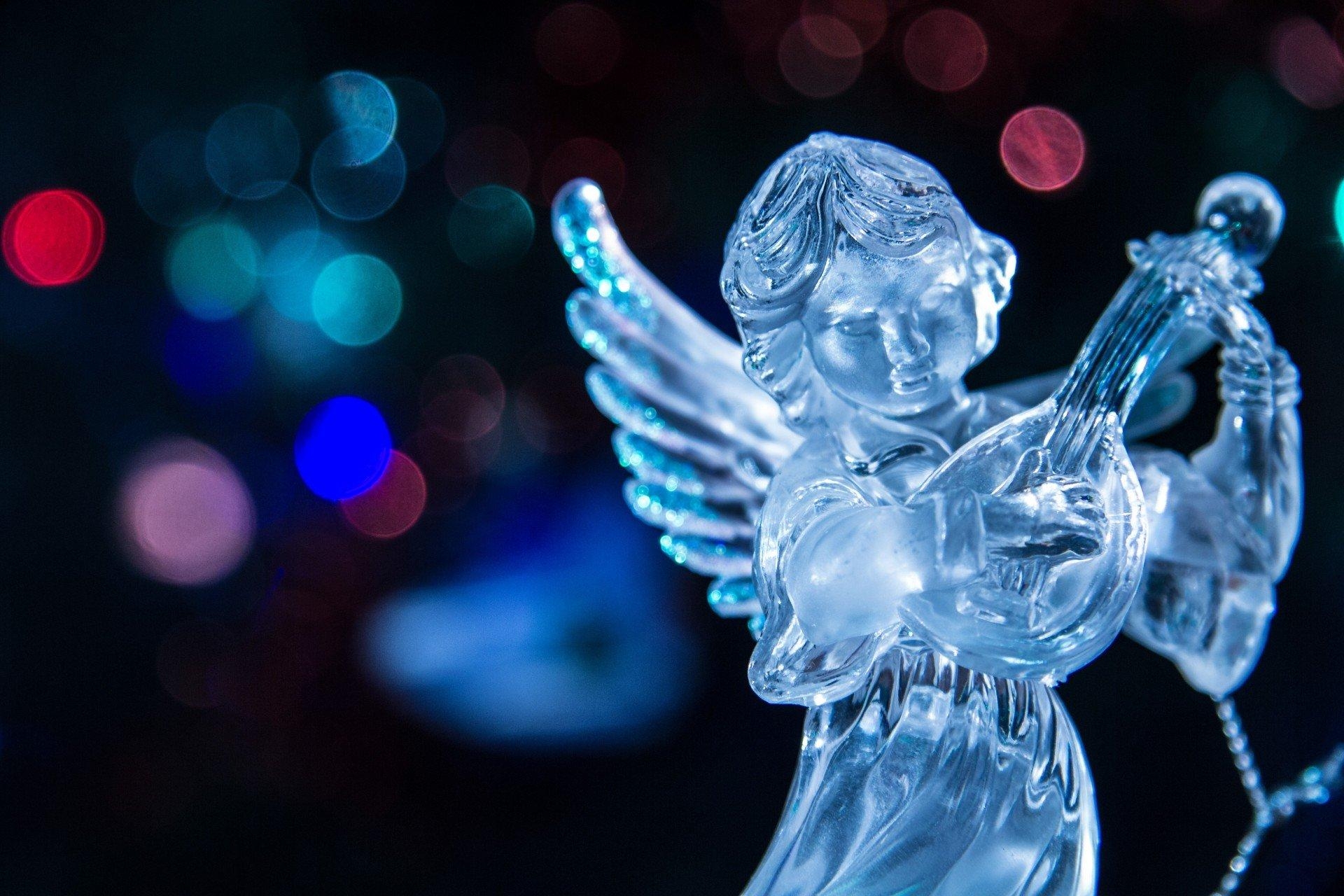 1920x1280 lights new year christmas angel lute HD wallpaper, Desktop