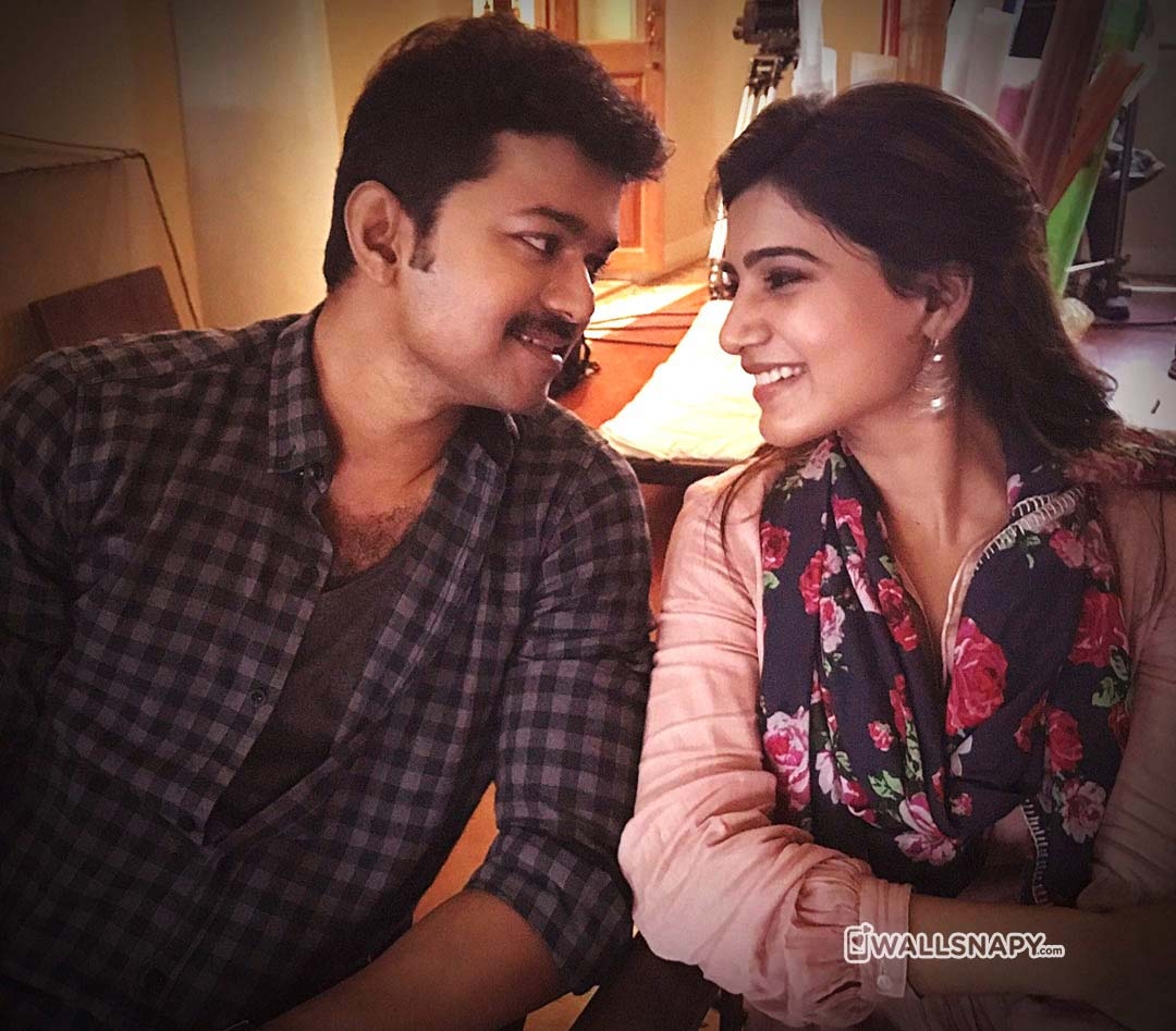 1080x950 Vijay samantha mersal image, Desktop