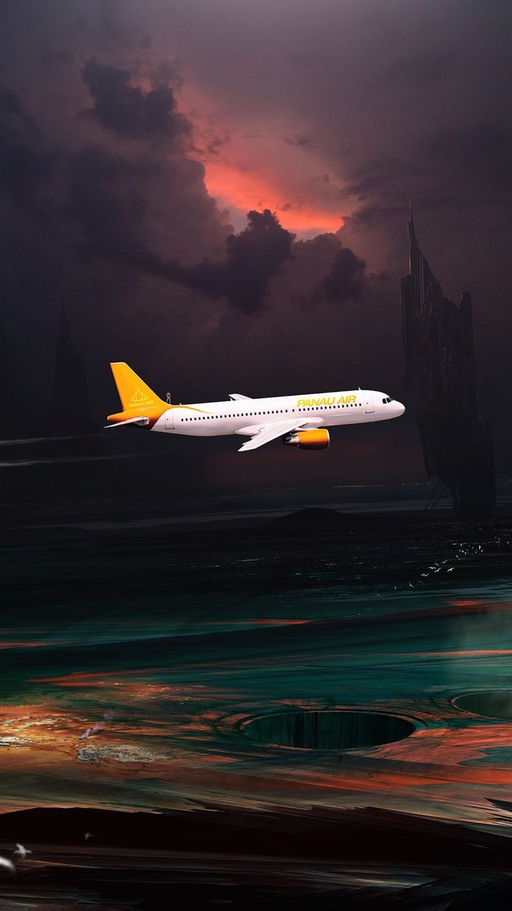 740x1310 4k Ultra HD Airplane wallpaper. Airplane wallpaper, Digital artwork, Nature wallpaper, Phone