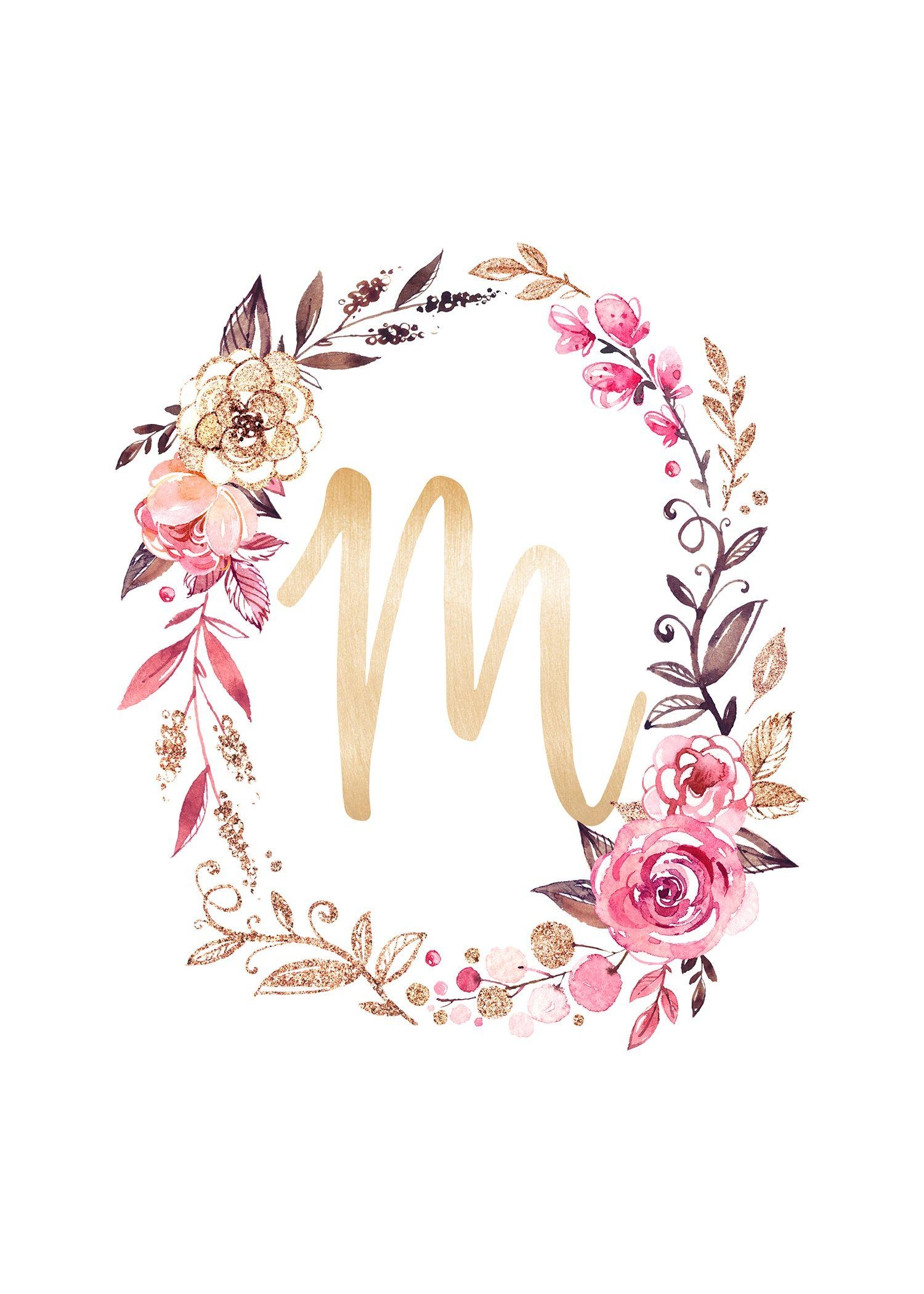 1500x2100 Free Glitter and Glam Monogram Printables. kidsworld. Monogram, Phone