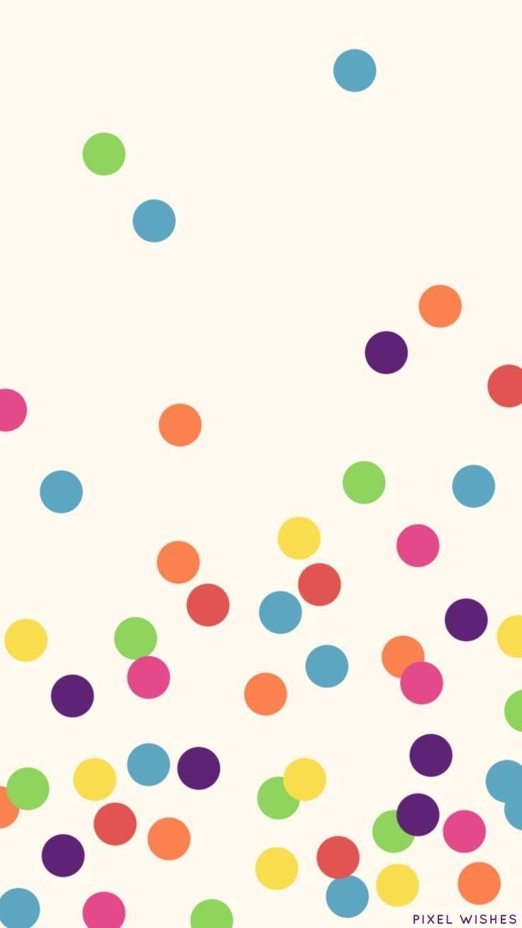 740x1310 Rainbow Polka Dot Wallpaper Clipart. Free download best Rainbow, Phone