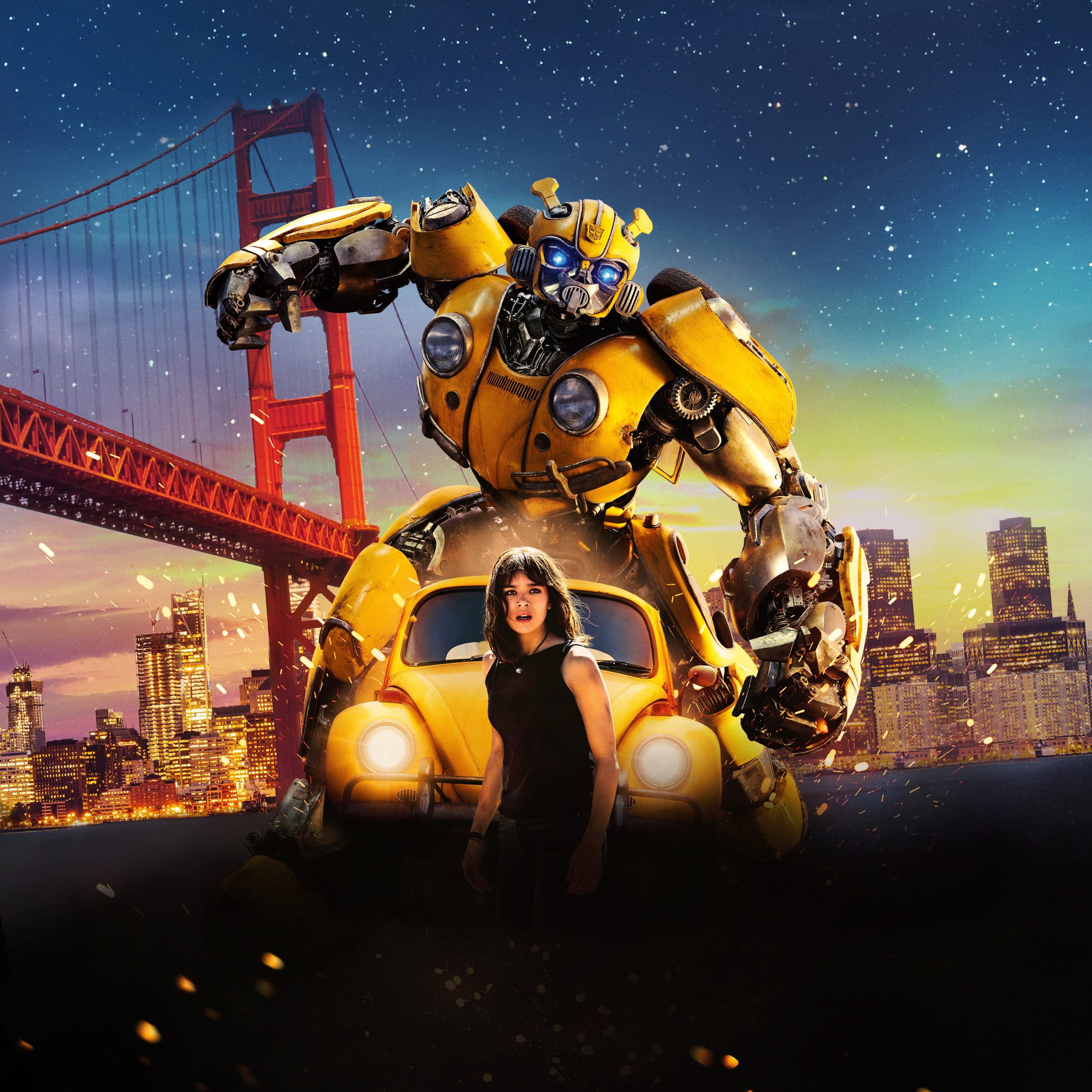 2940x2940 Download  wallpaper movie, bumblebee, transformers, hailee steinfeld, ipad pro retina,  HD image, background, 16905, Phone