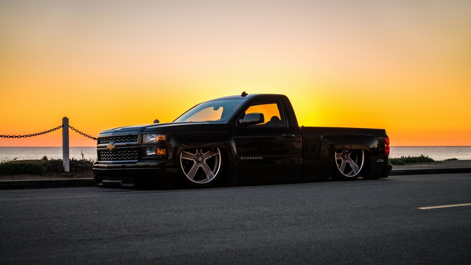 1600x900 chevy silverado black takuache truck HD cars Wallpaper, Desktop