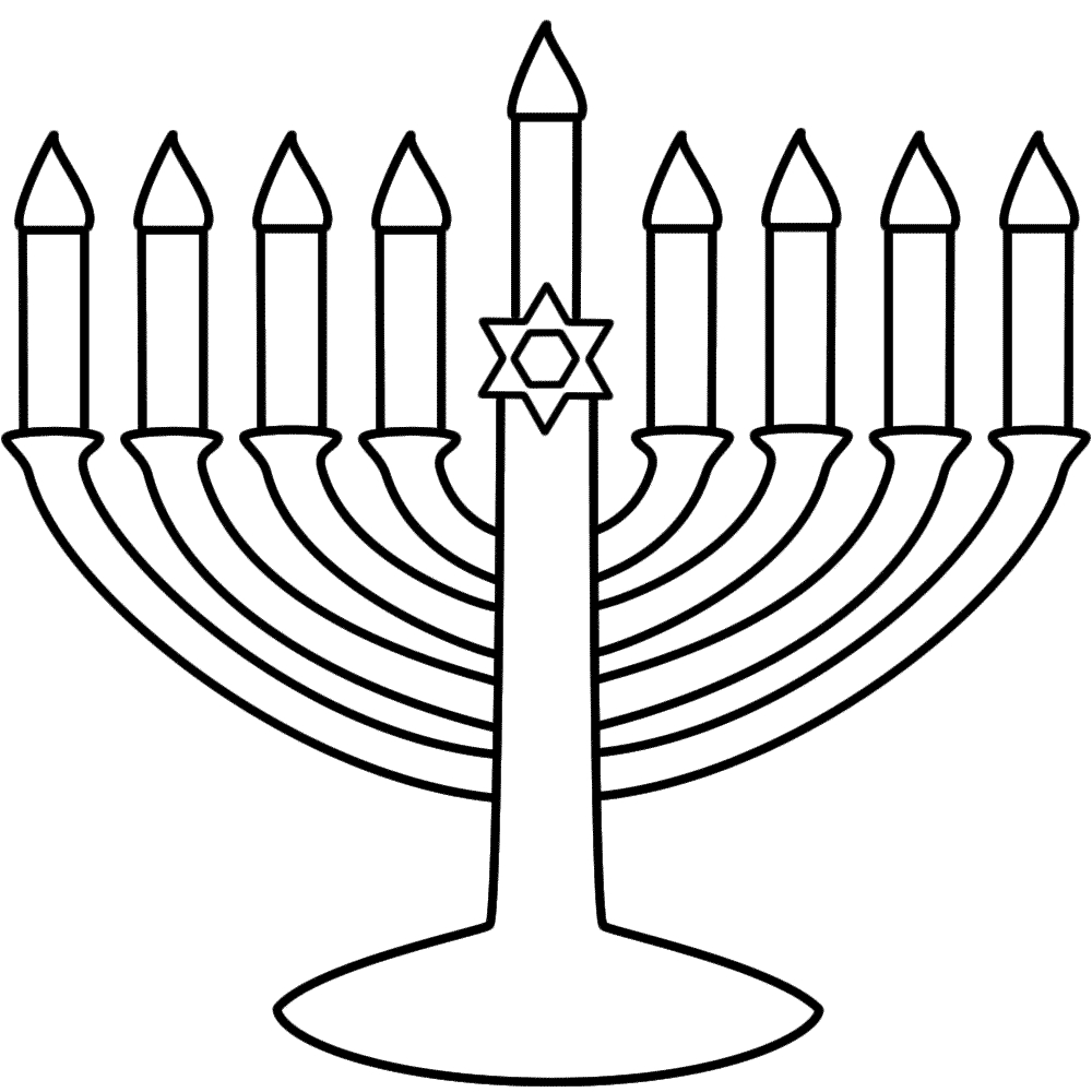 1000x1000 Download menorah coloring page, Phone