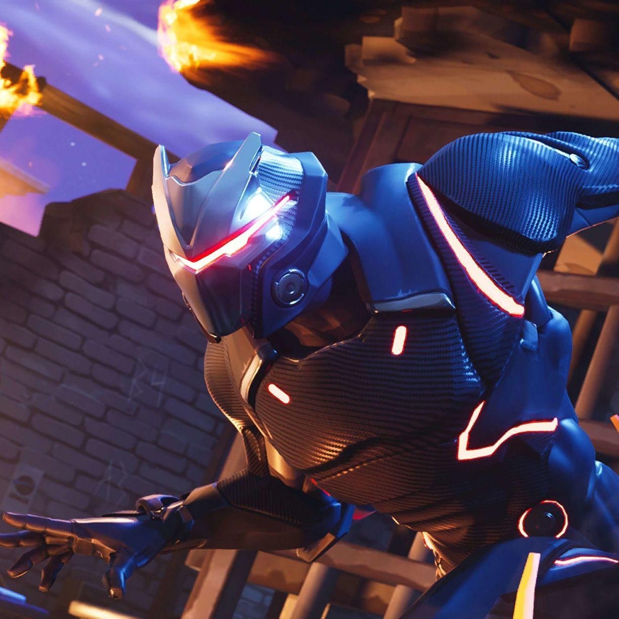 1230x1230 Desktop wallpaper fortnite, omega skin, season video game, HD, Phone