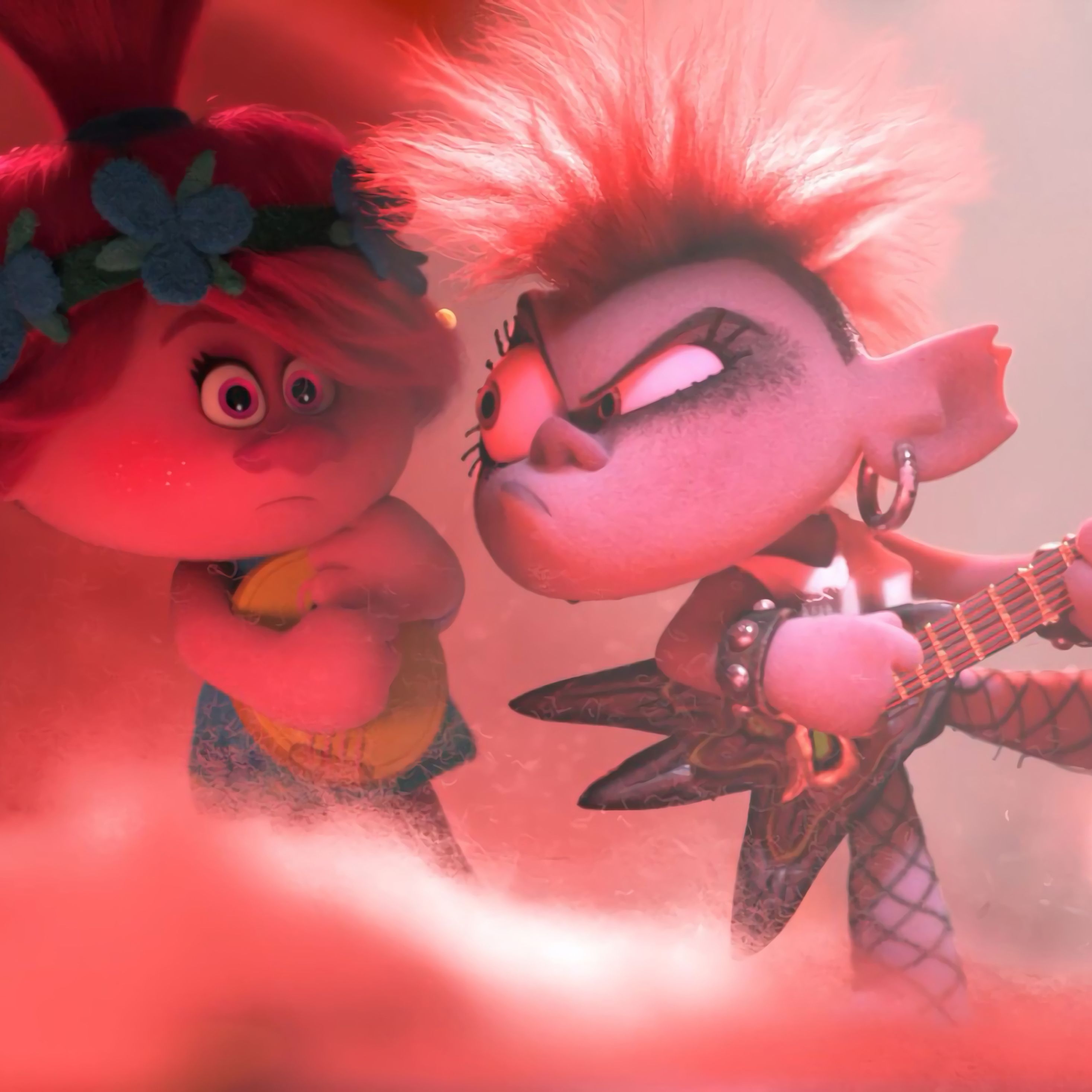 2940x2940 Poppy and Queen Barb In Trolls World Tour iPad Pro, Phone