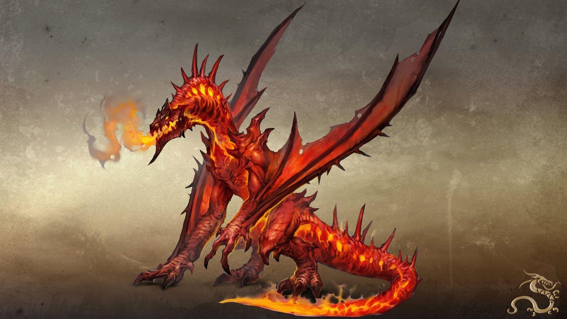 1920x1080 Red Dragon Wallpaper, Desktop