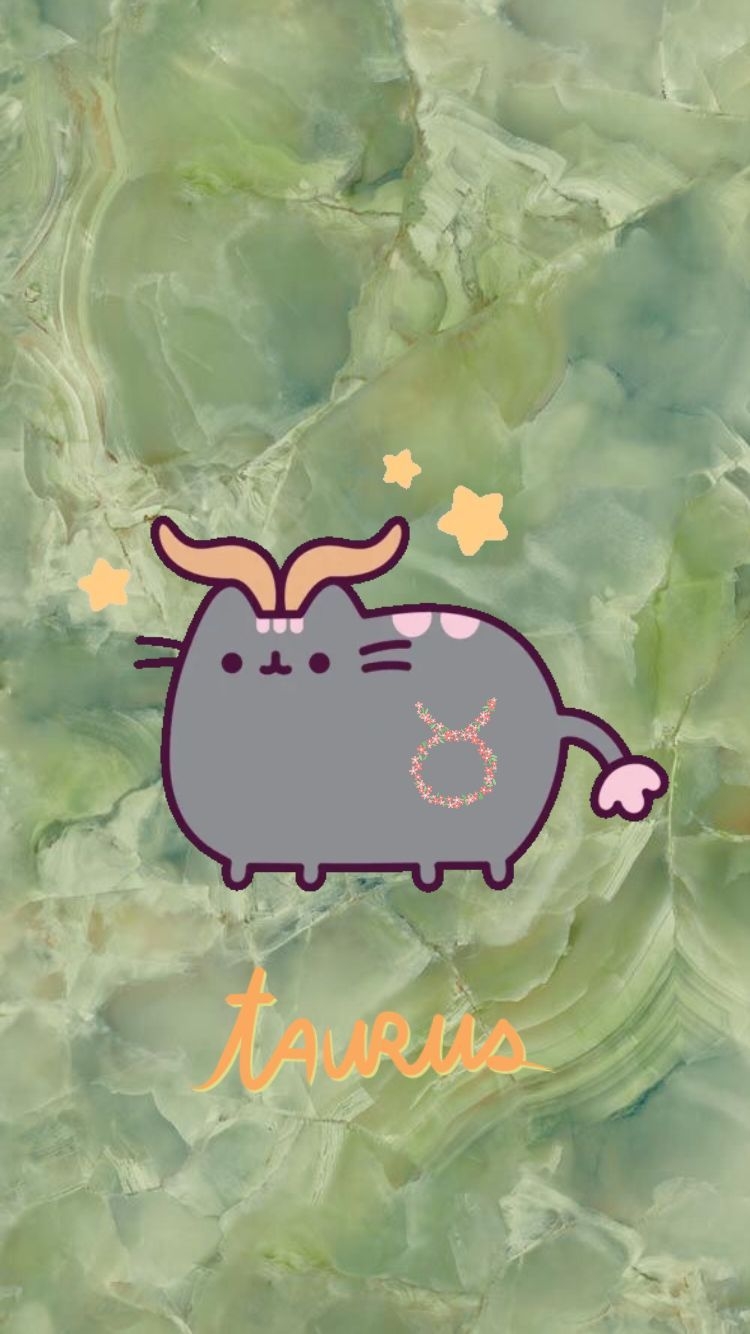 750x1340 Taurus pusheen. Taurus art, Taurus wallpaper, Anime zodiac, Phone