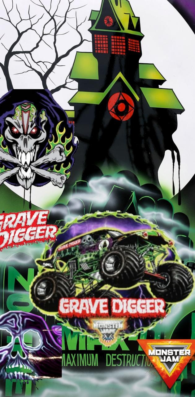 630x1280 Grave digger wallpaper, Phone