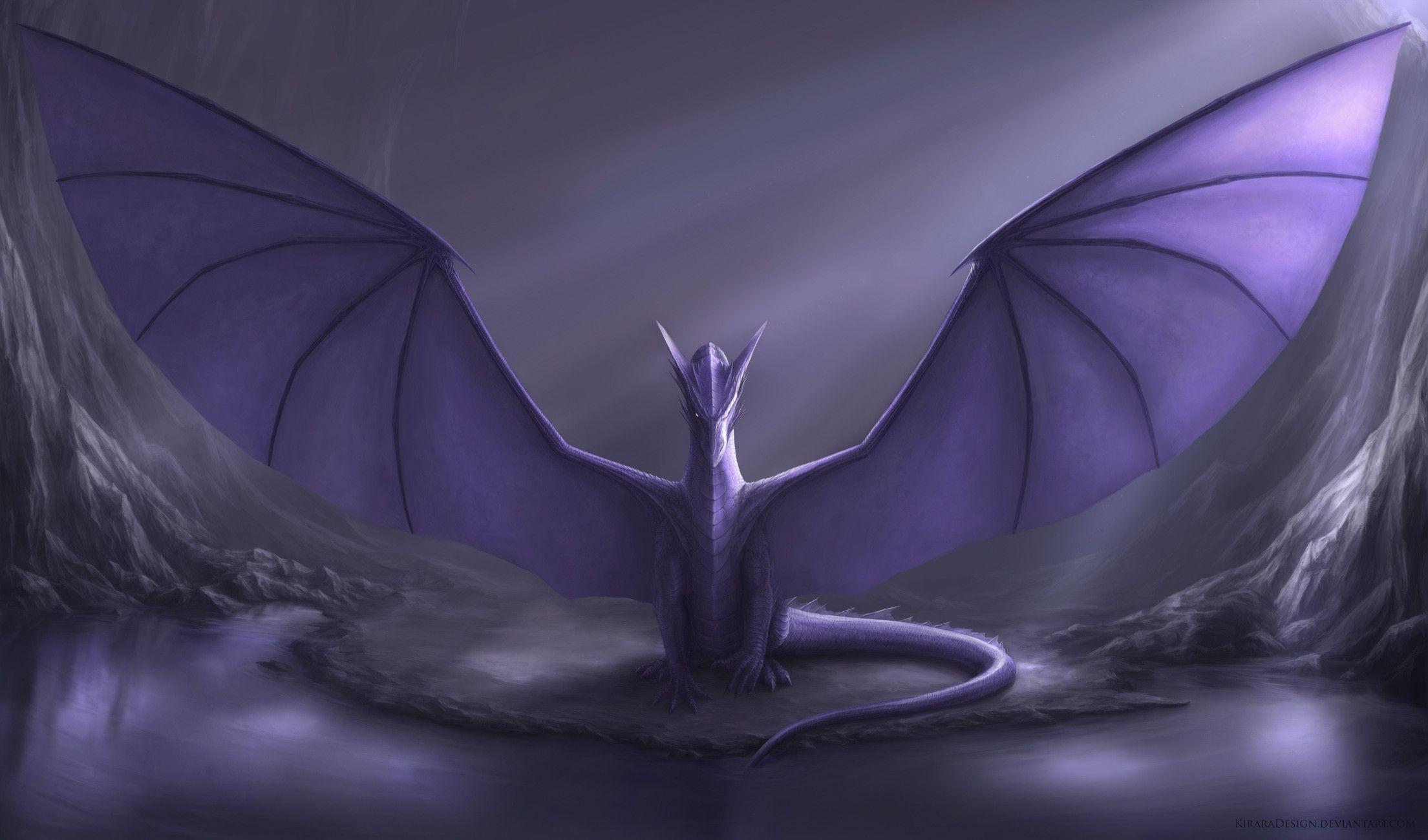 2210x1300 Purple Dragon Wallpaper, Desktop