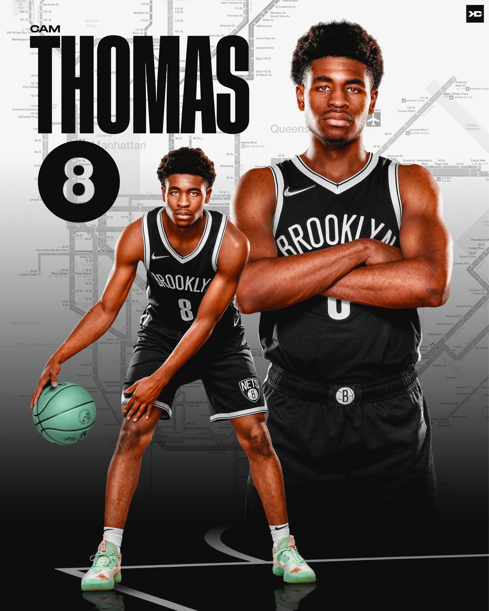 1640x2050 Cam Thomas plays basketball, Phone