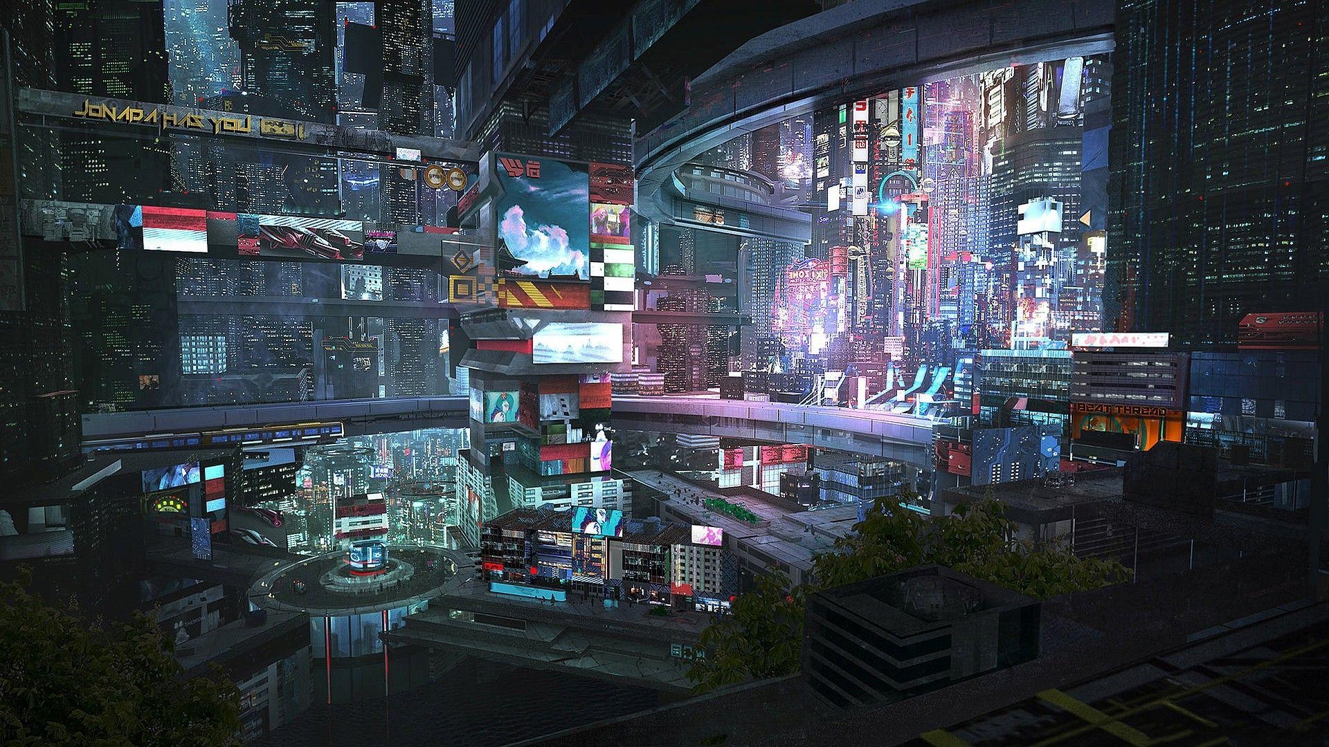 1920x1080 HD Cyberpunk Wallpaper, Desktop