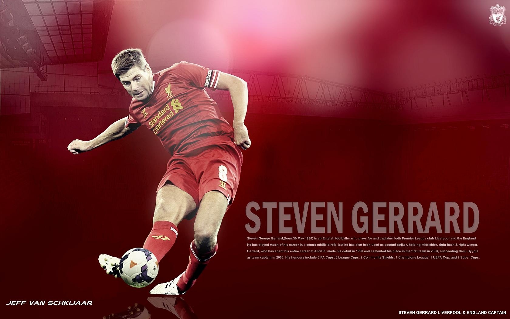 1680x1050 steven gerrard wallpaper HD. Desktop Background for Free HD, Desktop