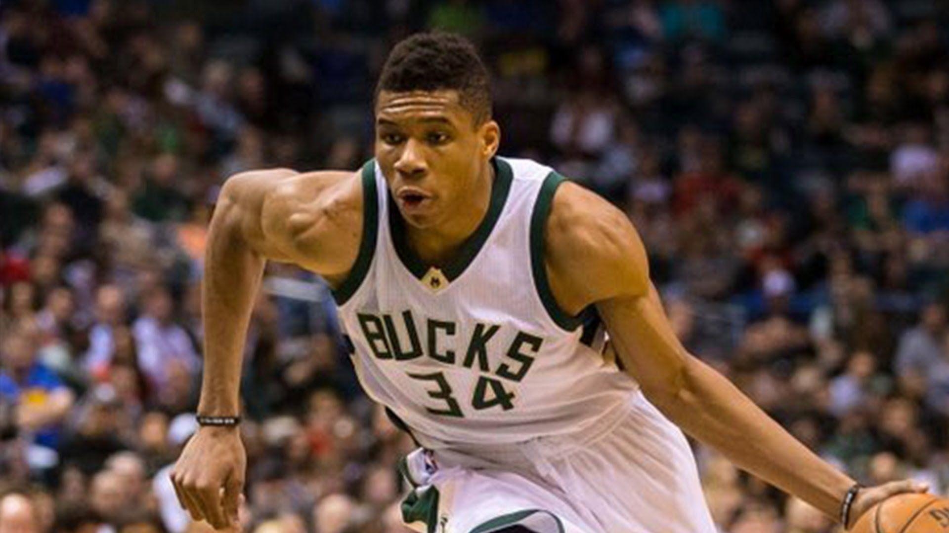 1920x1080 Download Giannis Antetokounmpo Taking Ball To Goal, Desktop