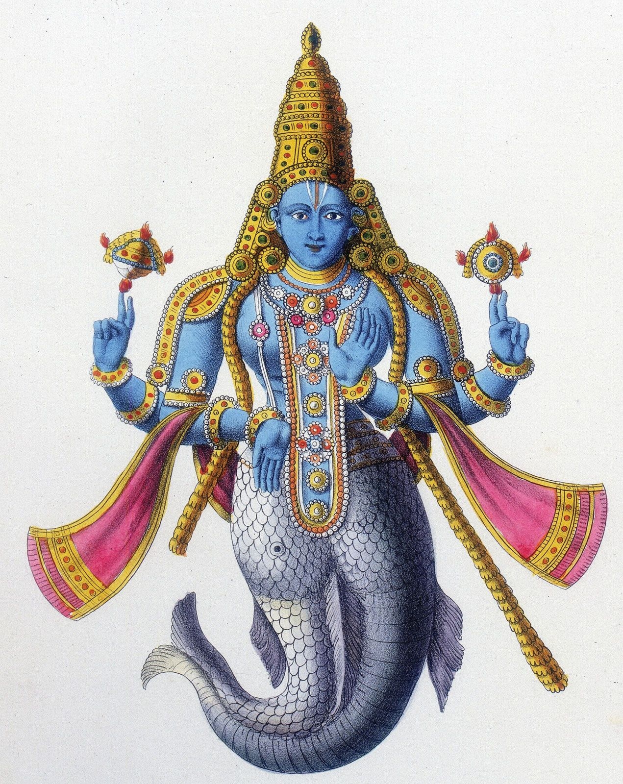 1280x1600 Matsya. Avatar, Fish God & Incarnation, Phone