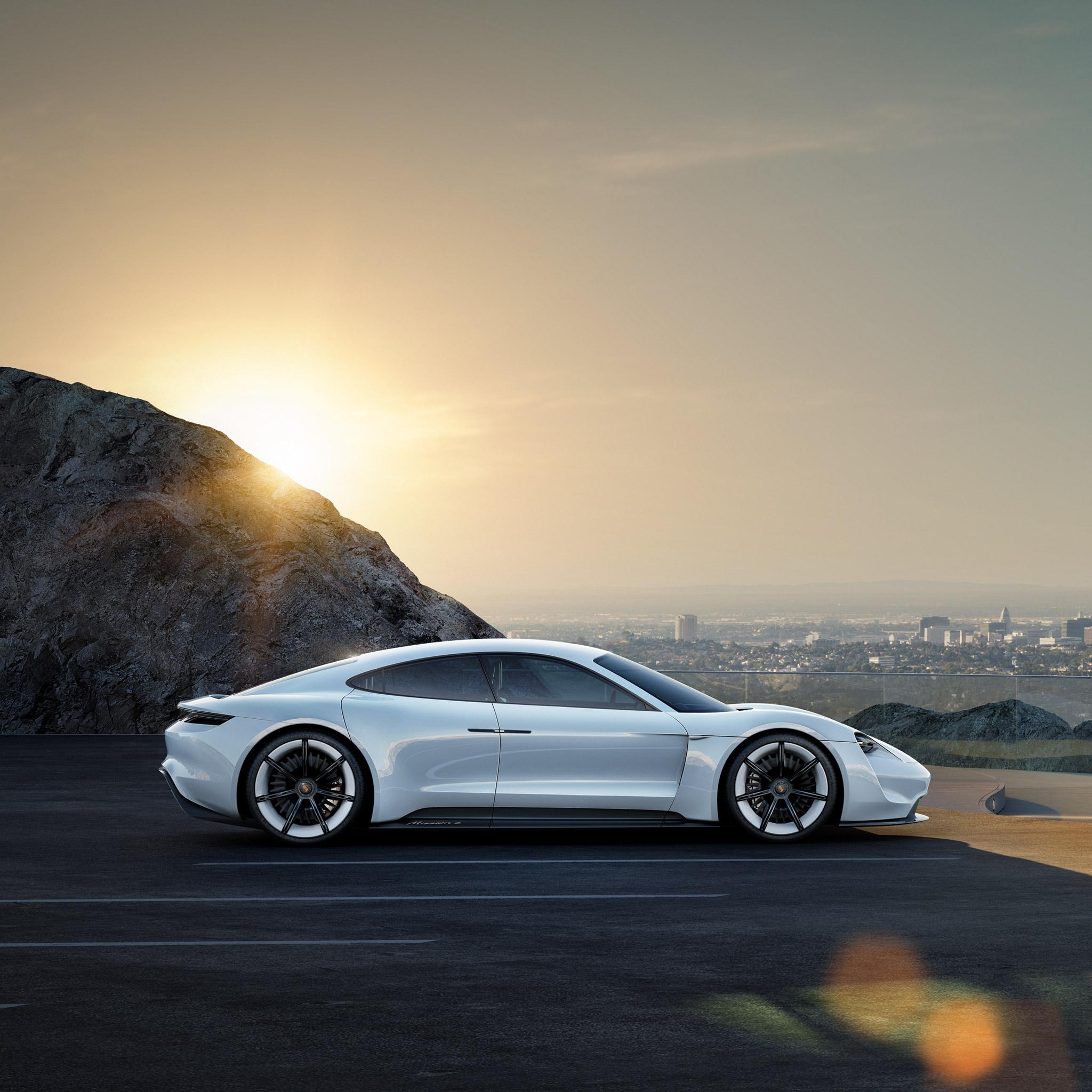 2050x2050 Tribute to tomorrow. Porsche Concept Study Mission E. Dr. Ing, Phone