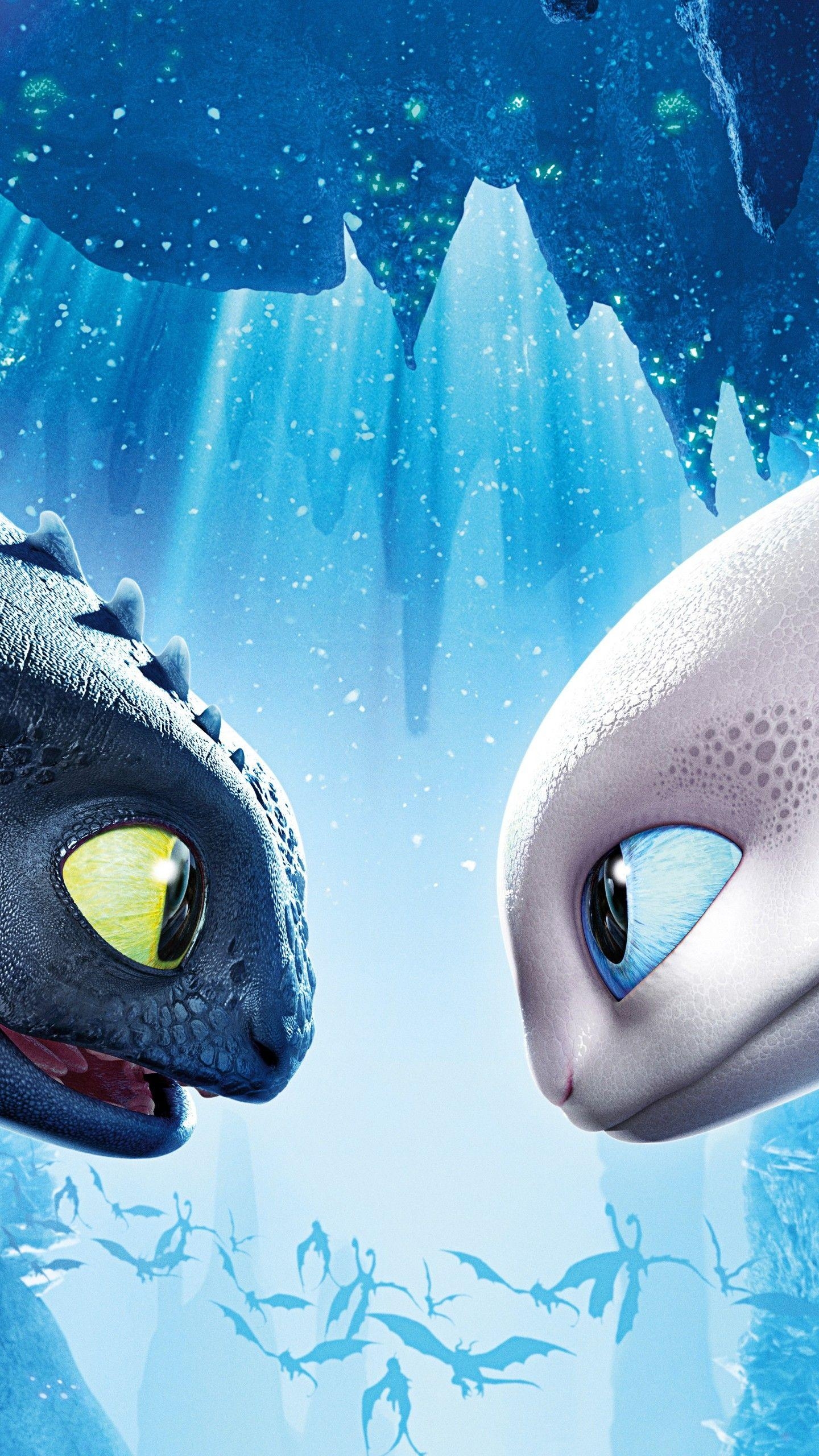 1440x2560 Wallpaper How to Train Your Dragon: The Hidden World, Toothless, Phone